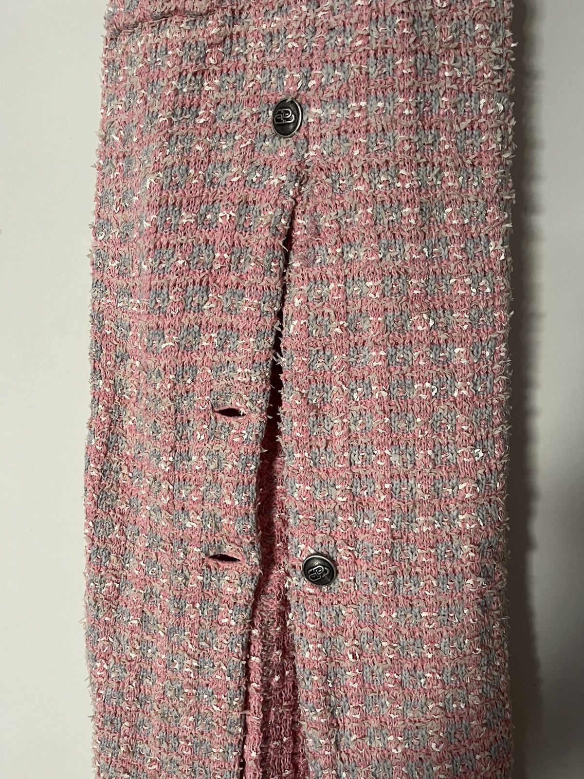 Balenciaga Fall 22 Lost Tape Tweed Maxi Dress Size XS / US 0-2 / IT 36-38 - 7 Thumbnail