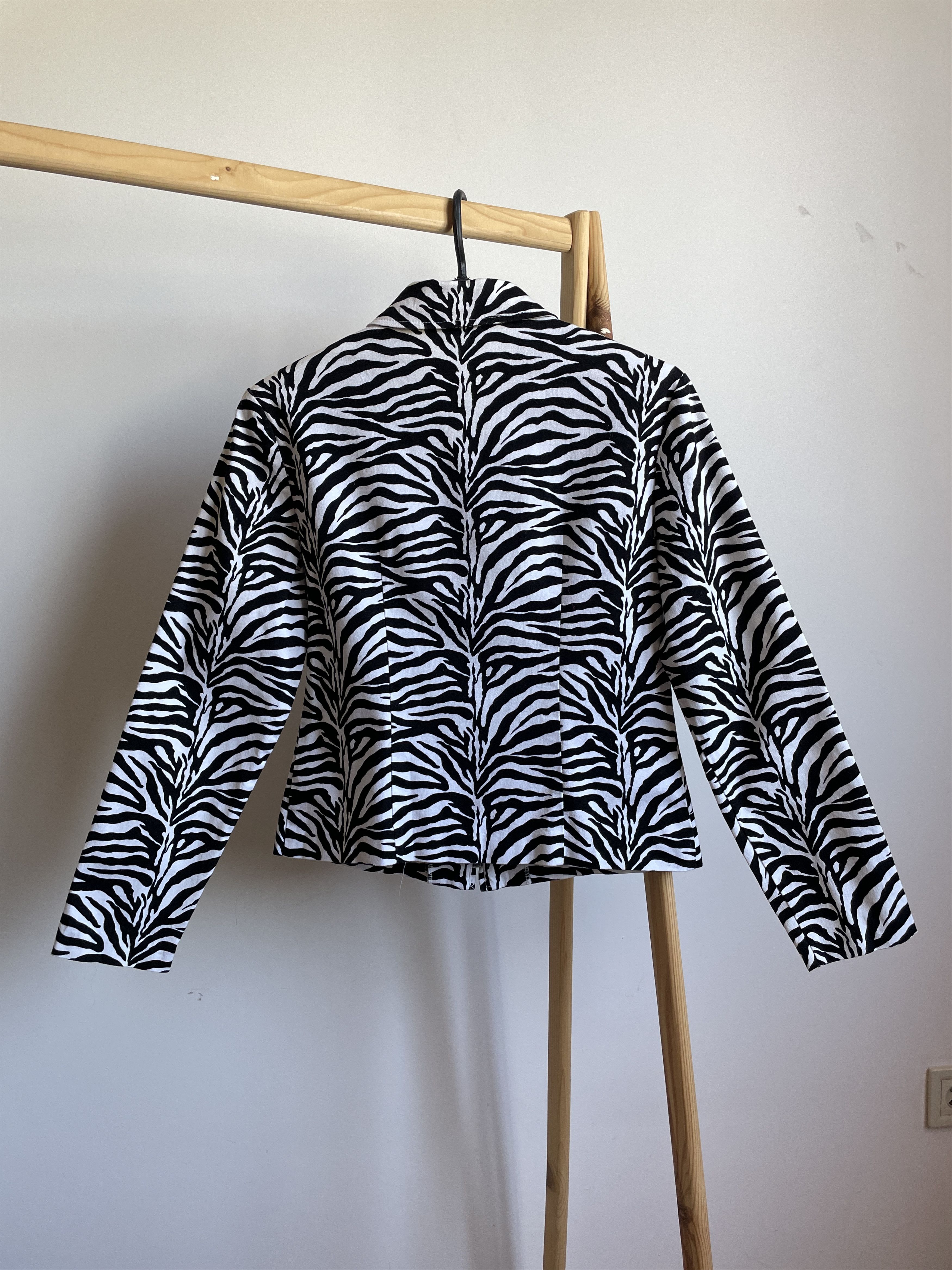 Joseph Ribkoff Joseph Ribkoff Vintage 90's Zebra Pattern Womens Jacket Size L / US 10 / IT 46 - 2 Thumbnail