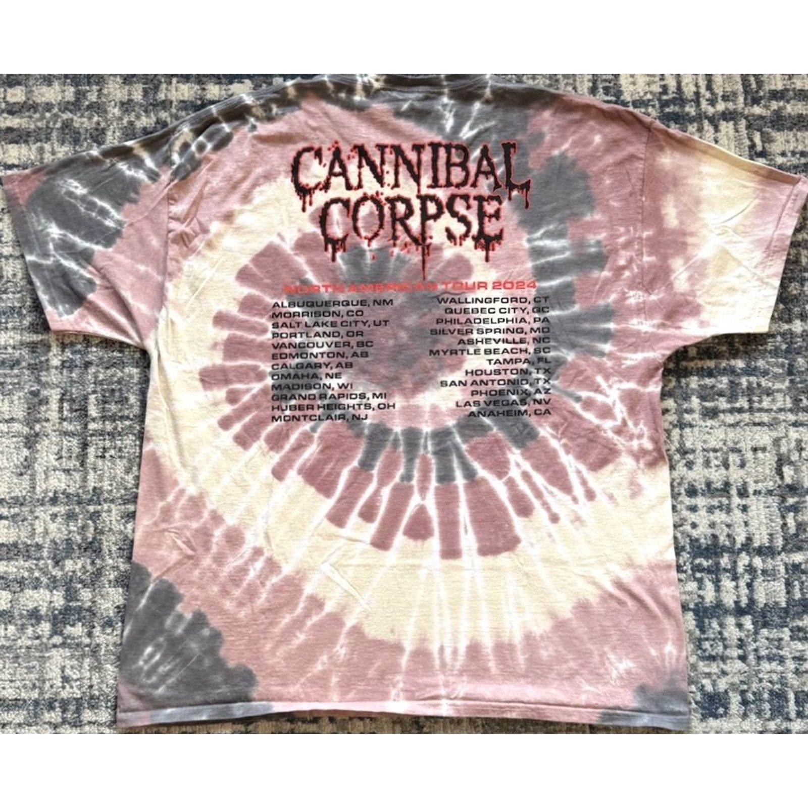 Vintage VINTAGE Cannibal Corpse Tour Concert Shirt 2XL Band Death Metal North American 2024 Men Size US XXL / EU 58 / 5 - 3 Thumbnail
