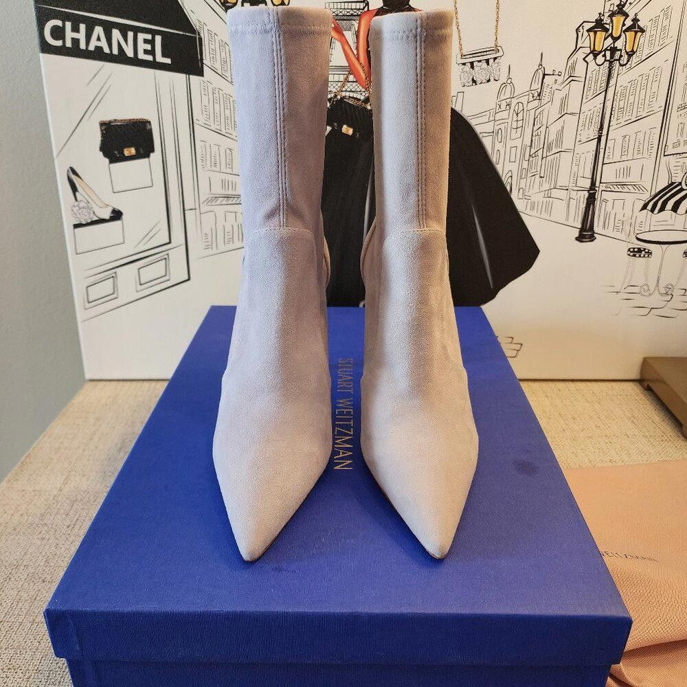 Stuart Weitzman STUART WEITZMAN Women's Stuart Stretch Bootie Suede Leather Size US 9 / IT 39 - 5 Thumbnail