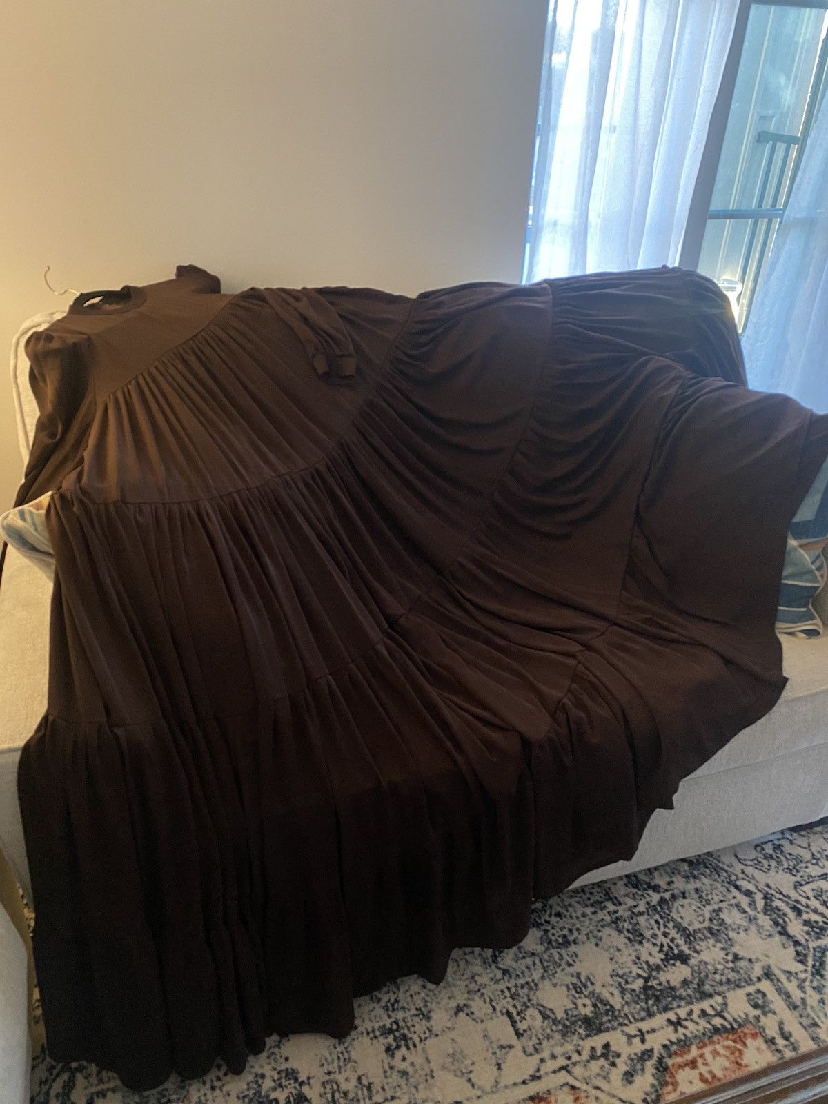 Other Womens Muslim Islamic Tiered Ruffles Abaya Maxi Big Dress Size XL / US 12-14 / IT 48-50 - 11 Thumbnail