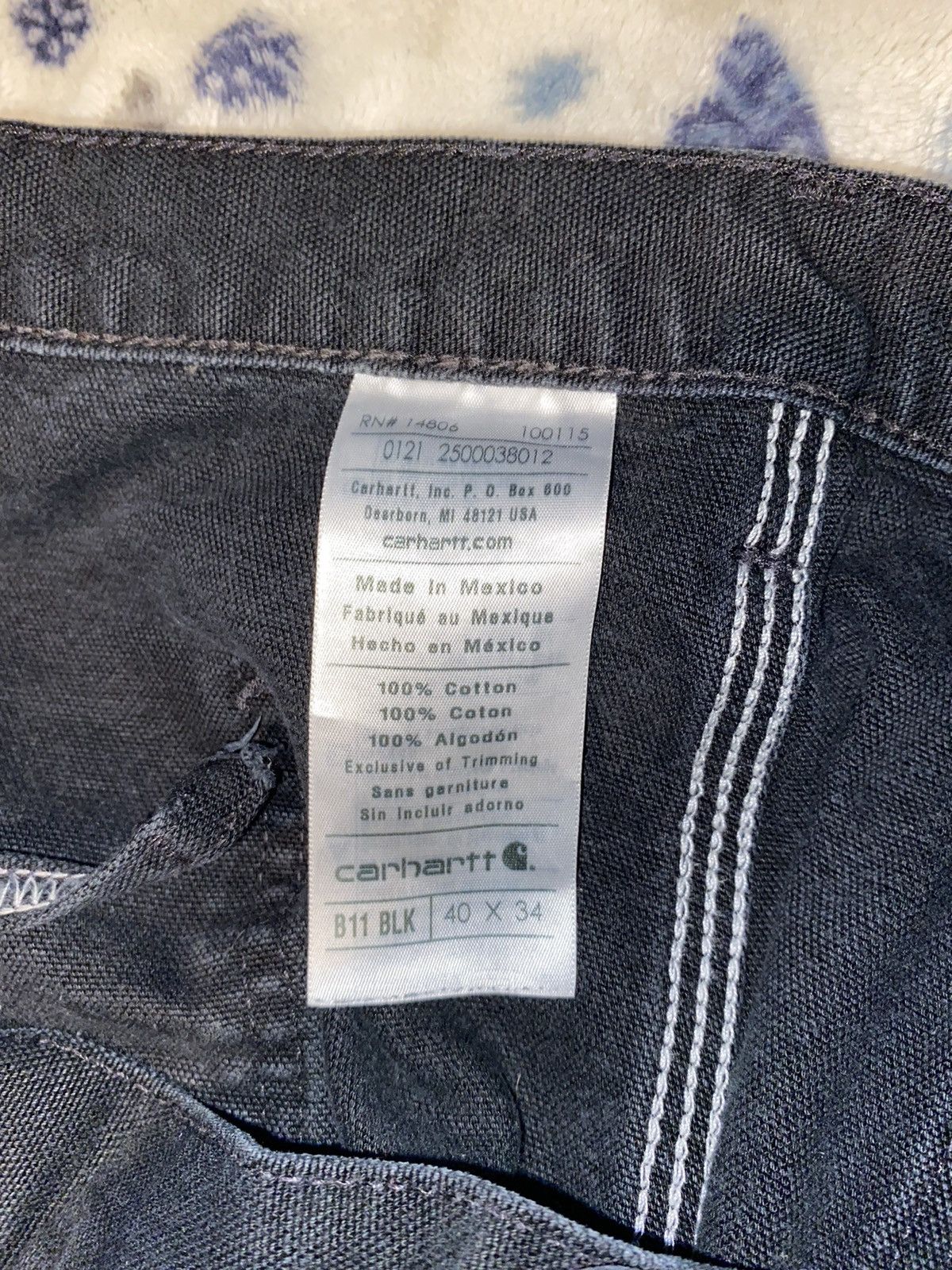 Carhartt × Nike × Vintage 40/30 Black Carhartt jeans Size US 40 / EU 56 - 8 Thumbnail