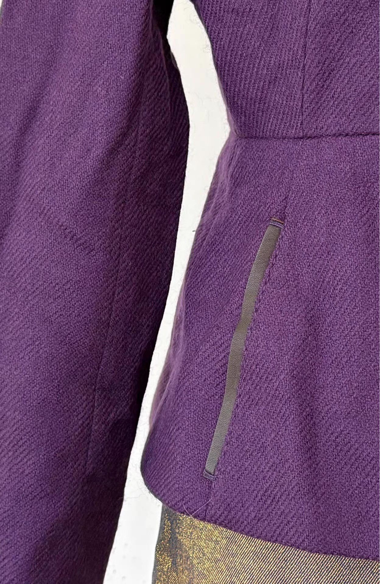 Prada Prada Women's Purple Wool Blazer Ｑ21 Size 50R - 5 Thumbnail