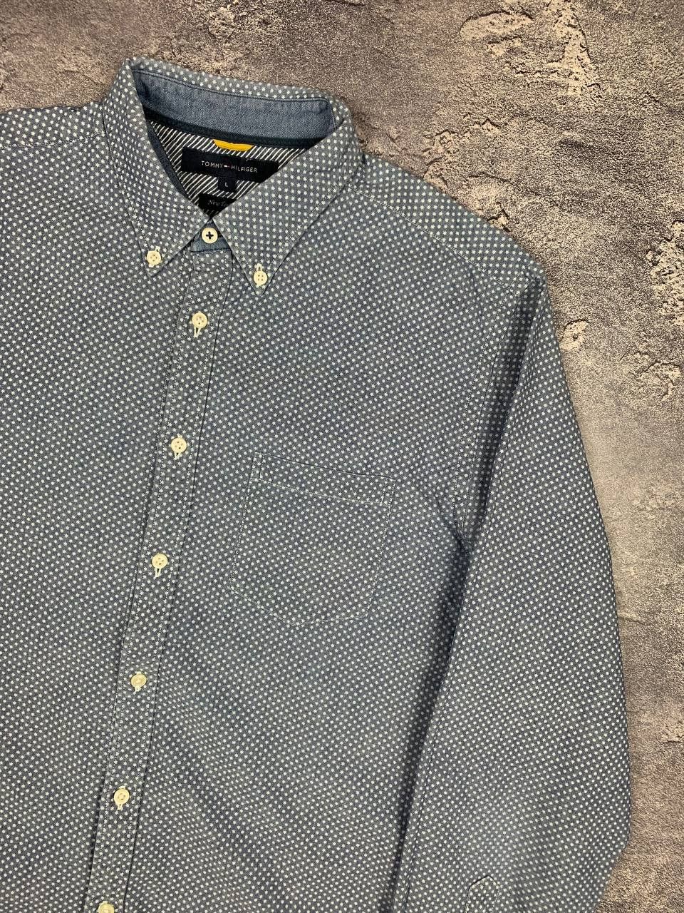 Tommy Hilfiger Tommy Hilfiger Men’s Shirt Size L Gray Polka Dot Size US L / EU 52-54 / 3 - 3 Thumbnail