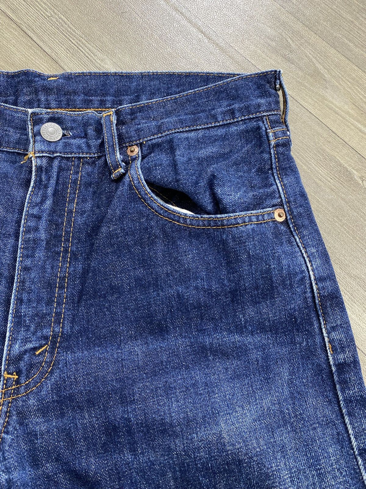 Levi's Vintage Levis 502XX 30x36 Selvedge Straight Fit Blue Jeans Size US 30 / EU 46 - 5 Thumbnail