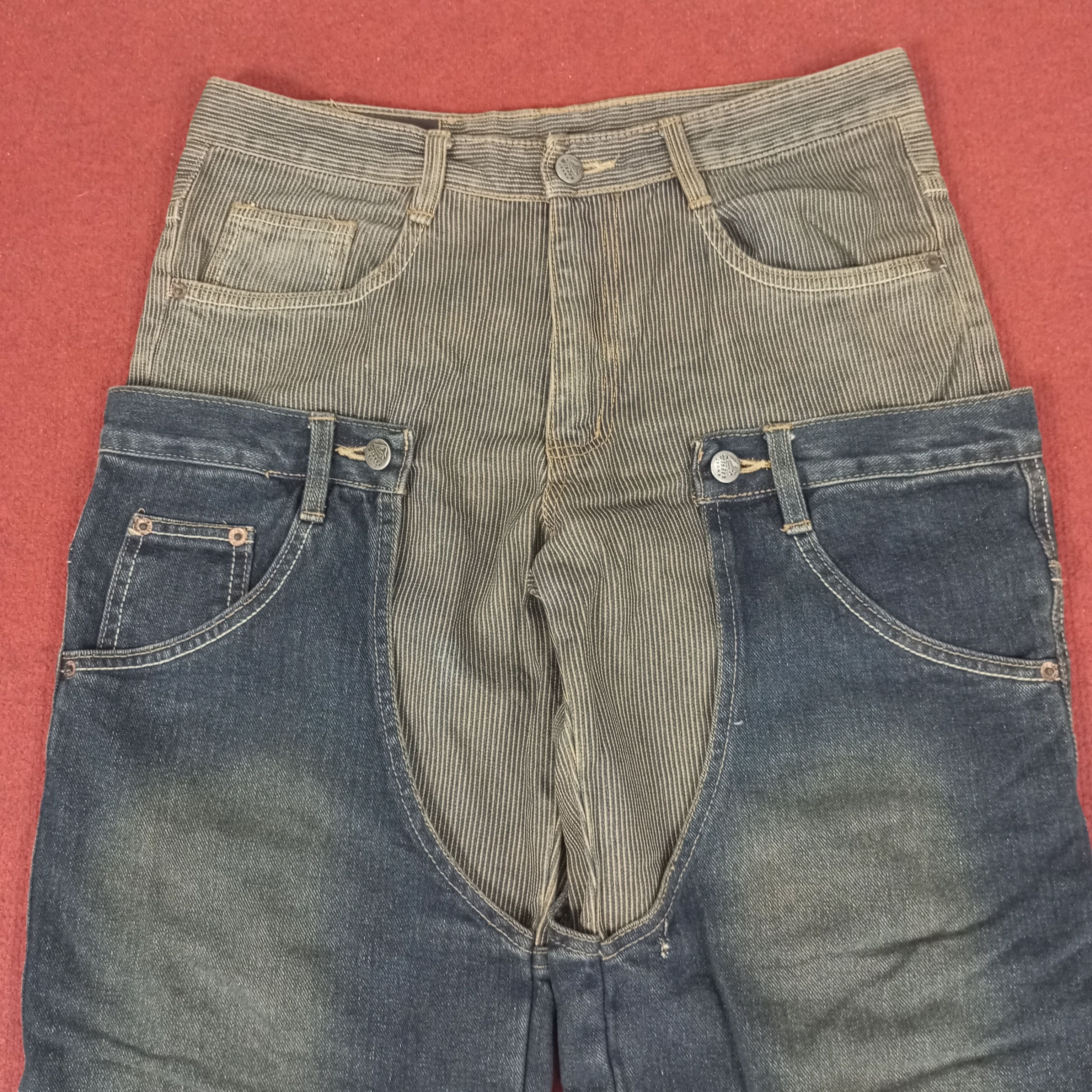 Vintage Win Jen Fashion Style Double Waist Design Streetwear Jeans Size US 31 - 2 Thumbnail