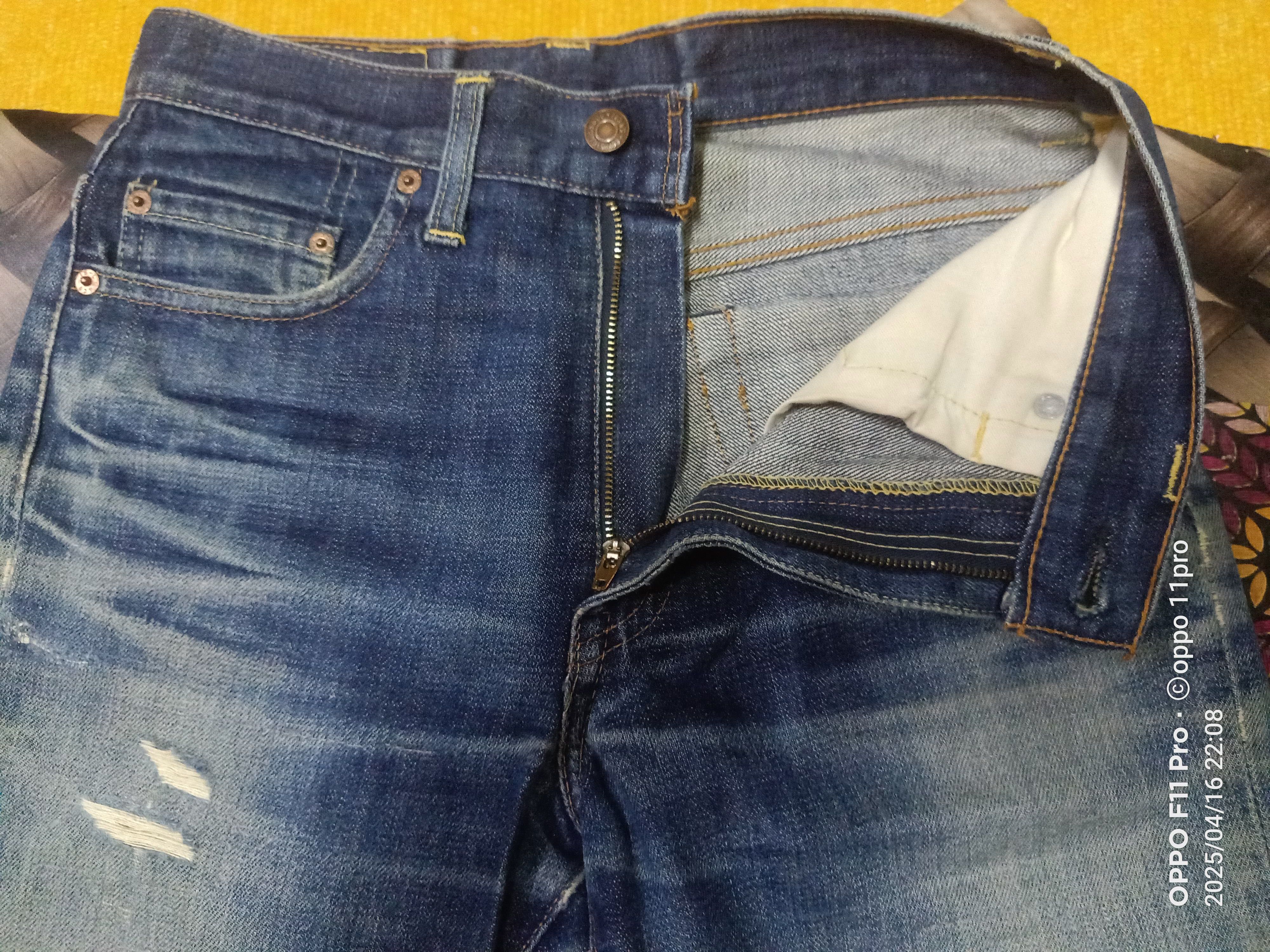 If Six Was Nine Levis Vtg LVC 517 Big E Non Selvedge Distressdenim Size US 28 / EU 44 - 9 Thumbnail