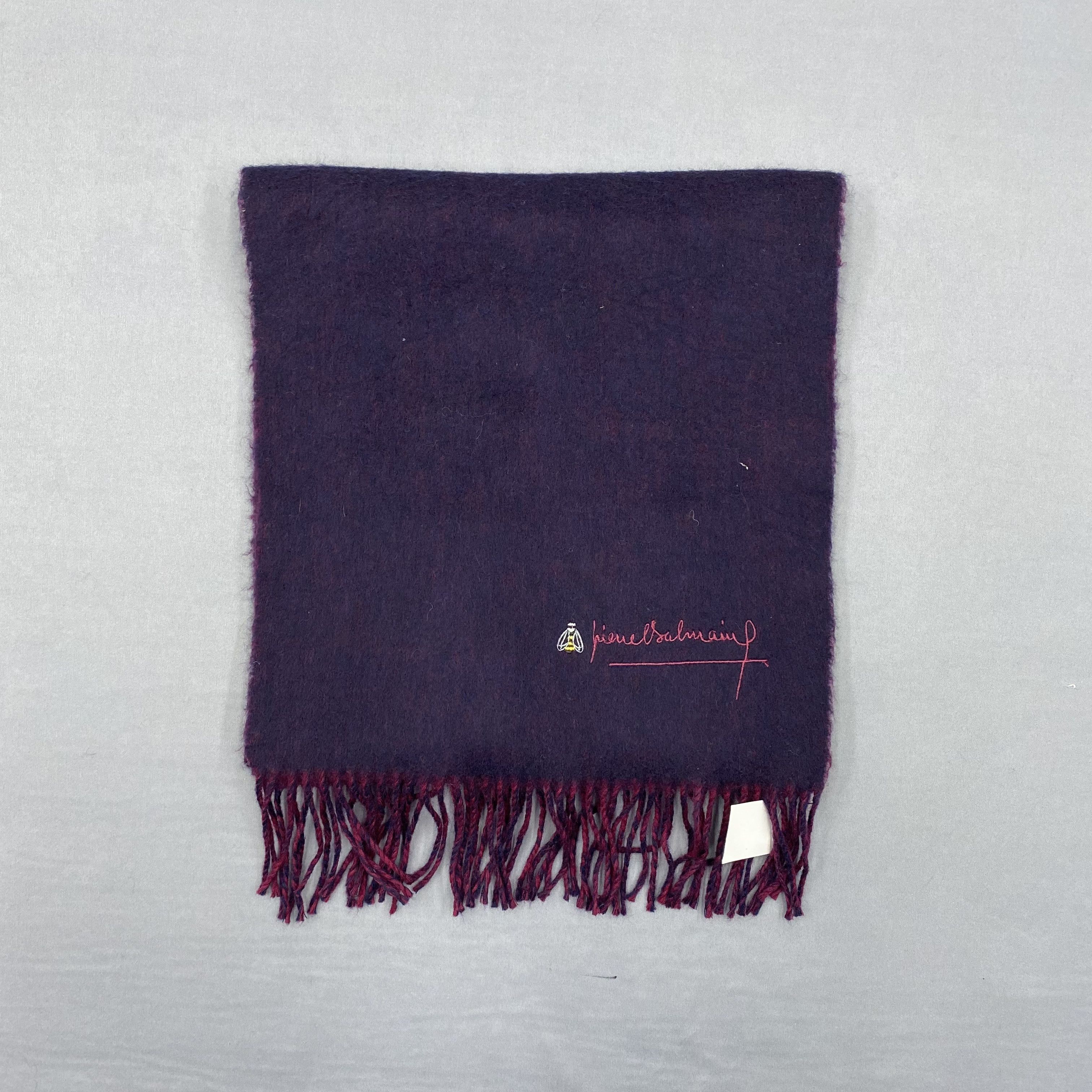 Japanese Brand Vintage Pierre Balmain Scarf Two Tone Muffler Wool Scarves Size ONE SIZE - 2 Thumbnail