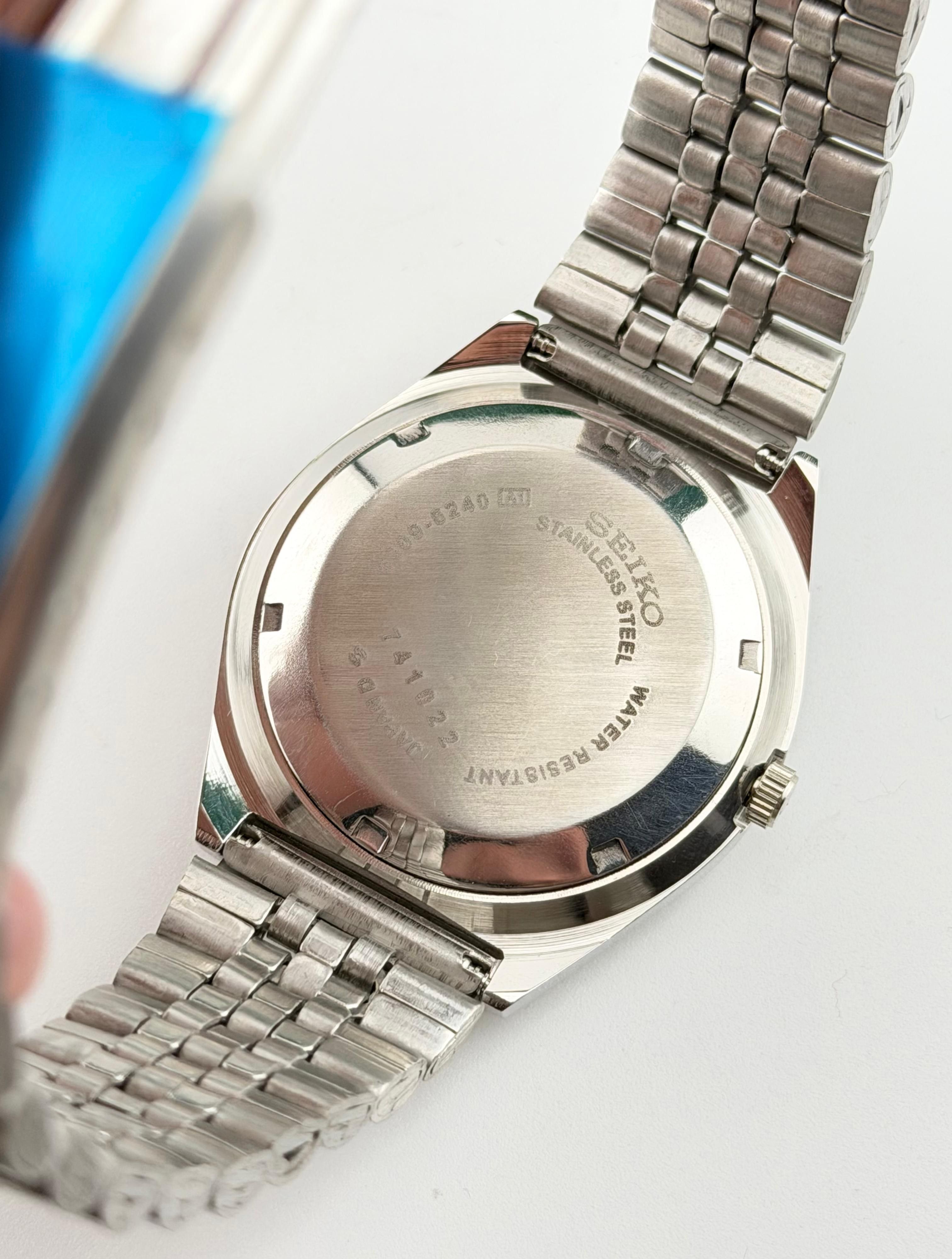 Seiko Vintage Men's Wrist Automatic Watch|Blue Dial Size 36 - 7 Thumbnail