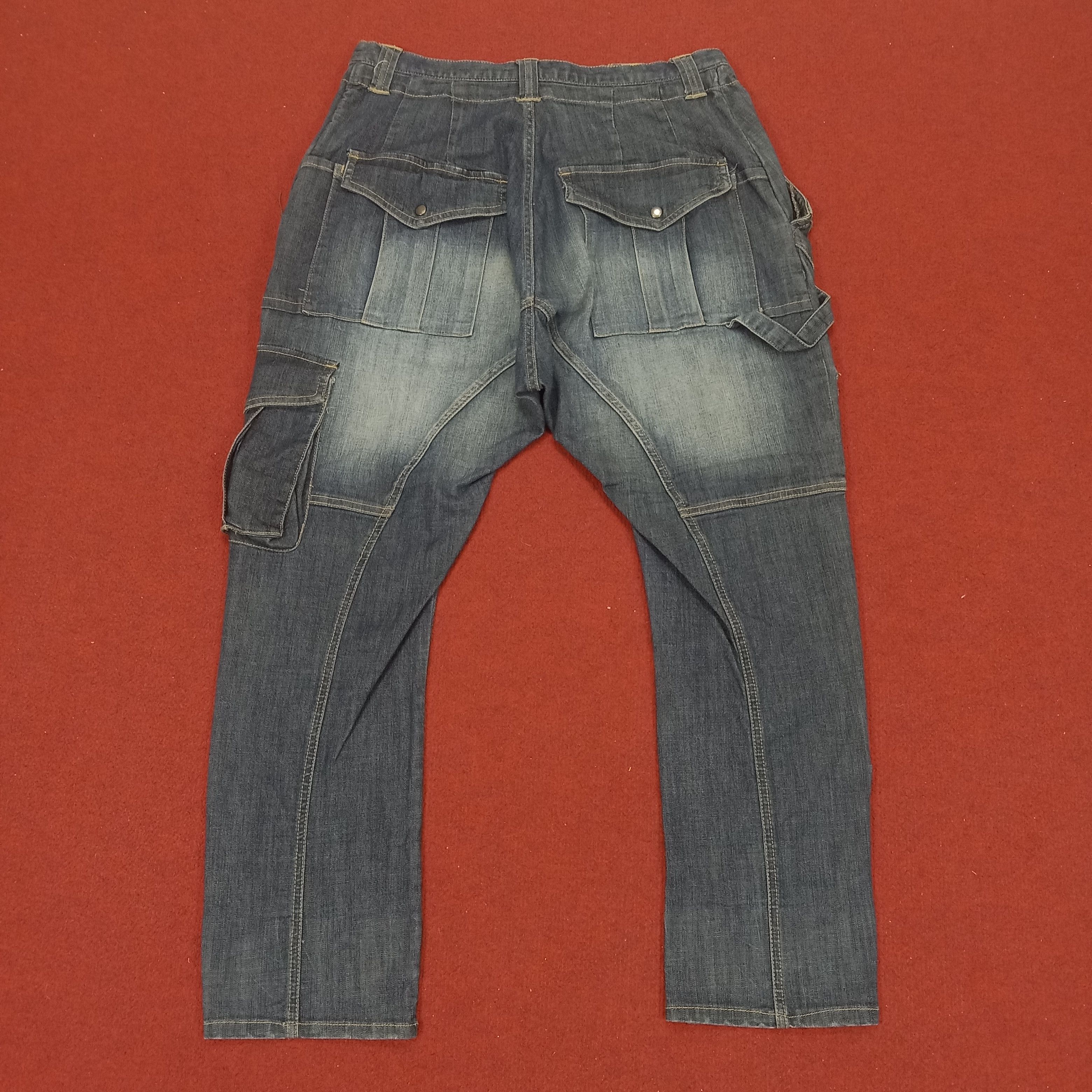 Japanese Brand × PPFM × Vintage PPFM Japanese Brand Rare Cargo Fashion Style Jeans Size US 31 - 4 Thumbnail