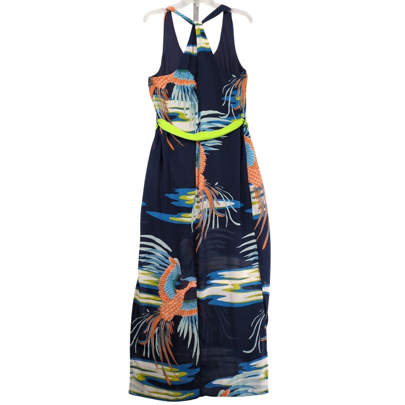 Other Eunishop Size L Tropical Phoenix Bird Maxi Dress Sheer Size L / US 10 / IT 46 - 3 Thumbnail