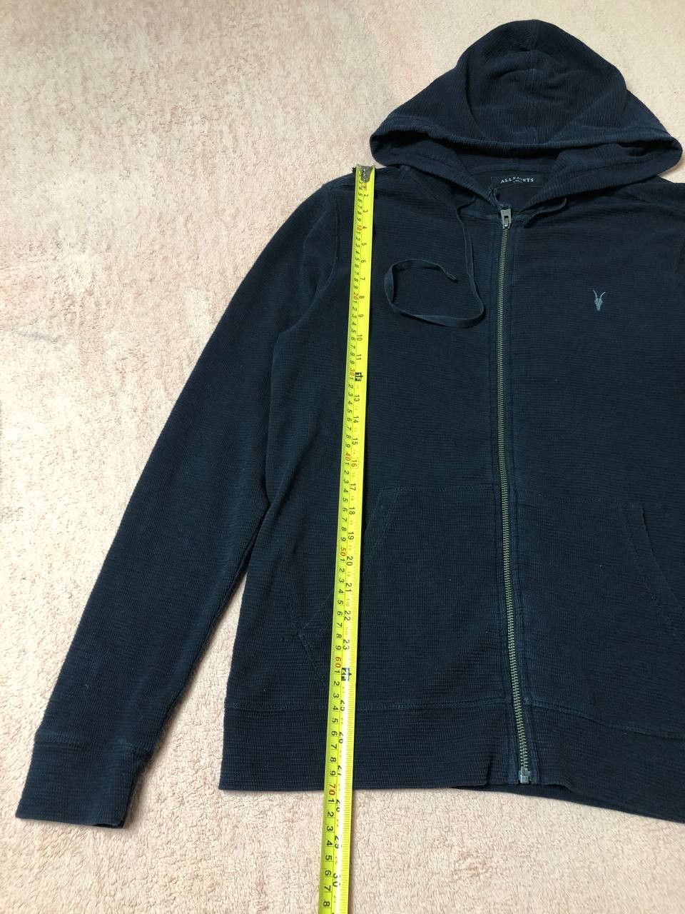 Allsaints × Vintage Vintage Allsaints Washed Zip-up Hoodie Knit Hoody Size US L / EU 52-54 / 3 - 12 Thumbnail
