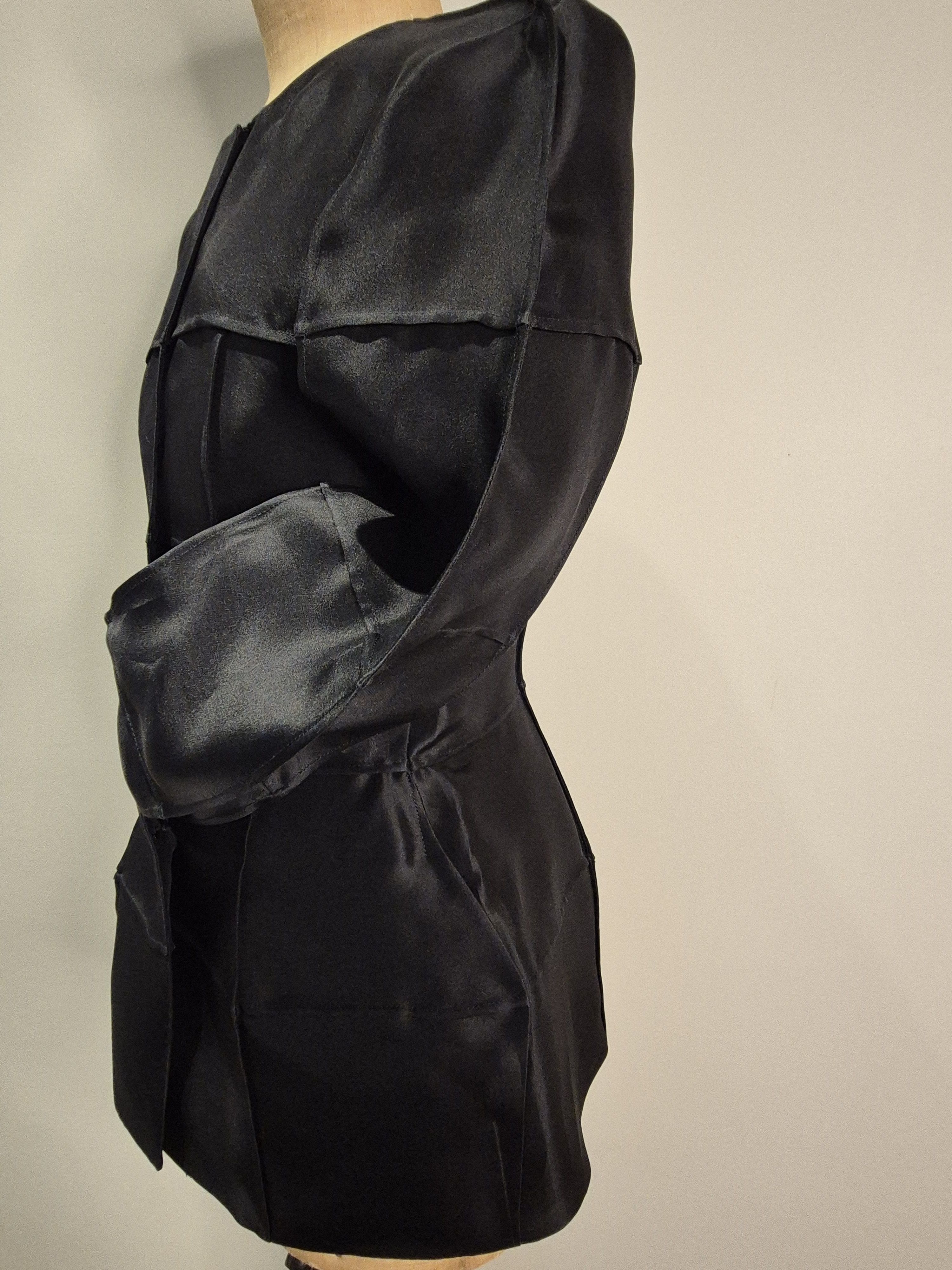 Fendi Fendi black silk organza jacket Size S / US 4 / IT 40 - 4 Thumbnail