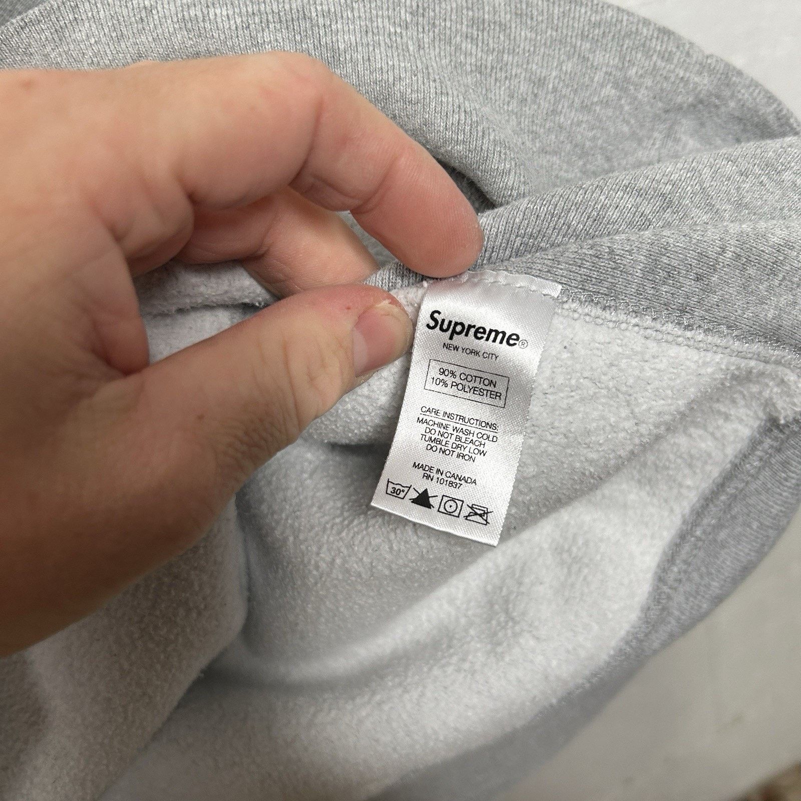 Supreme Supreme Sumo Hooded Sweatshirt “Light Grey” FW16 Size US XL / EU 56 / 4 - 8 Thumbnail