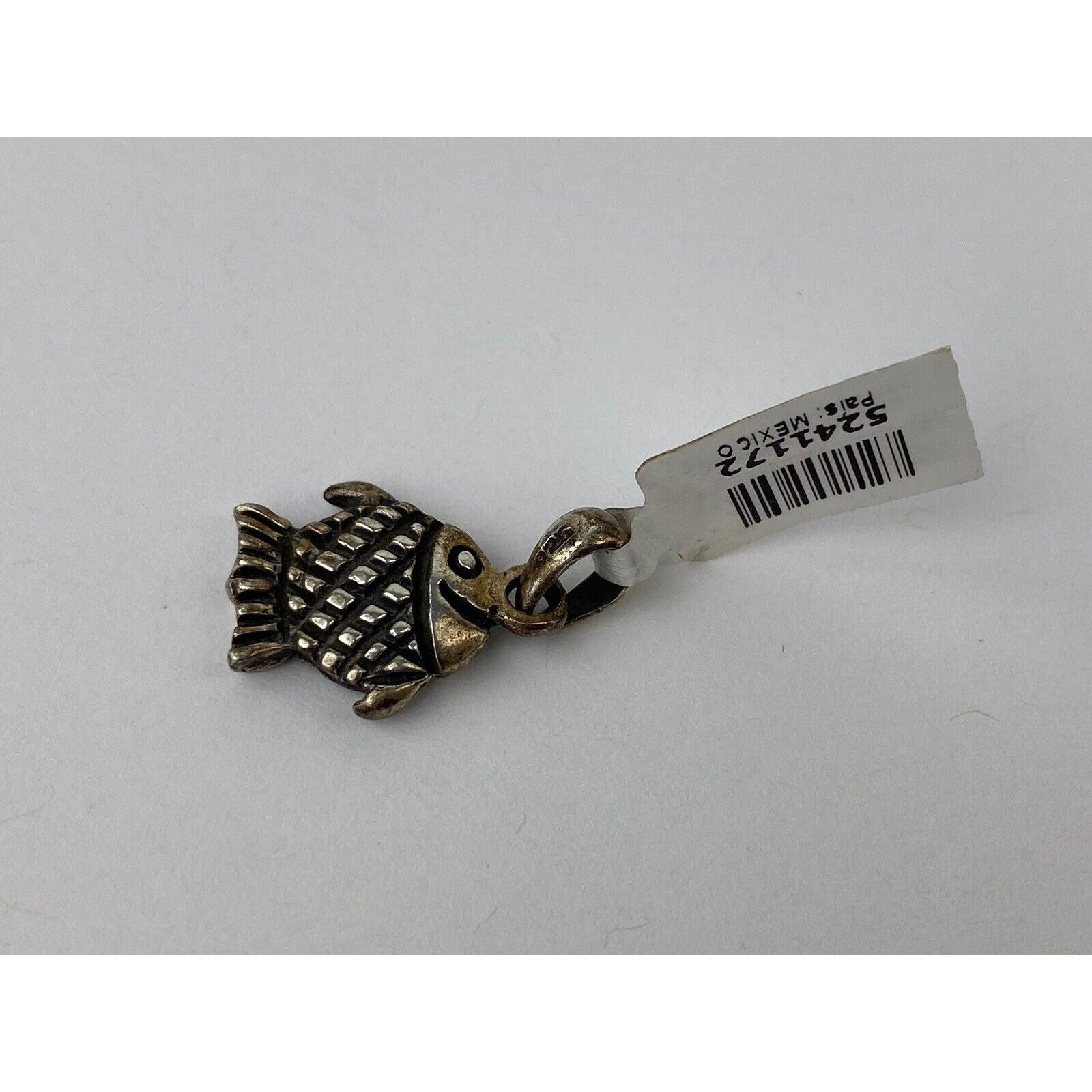 Other NWT 925 Sterling Silver Smiley Fish Pendant Dije 1” Sea Life Size ONE SIZE - 2 Thumbnail