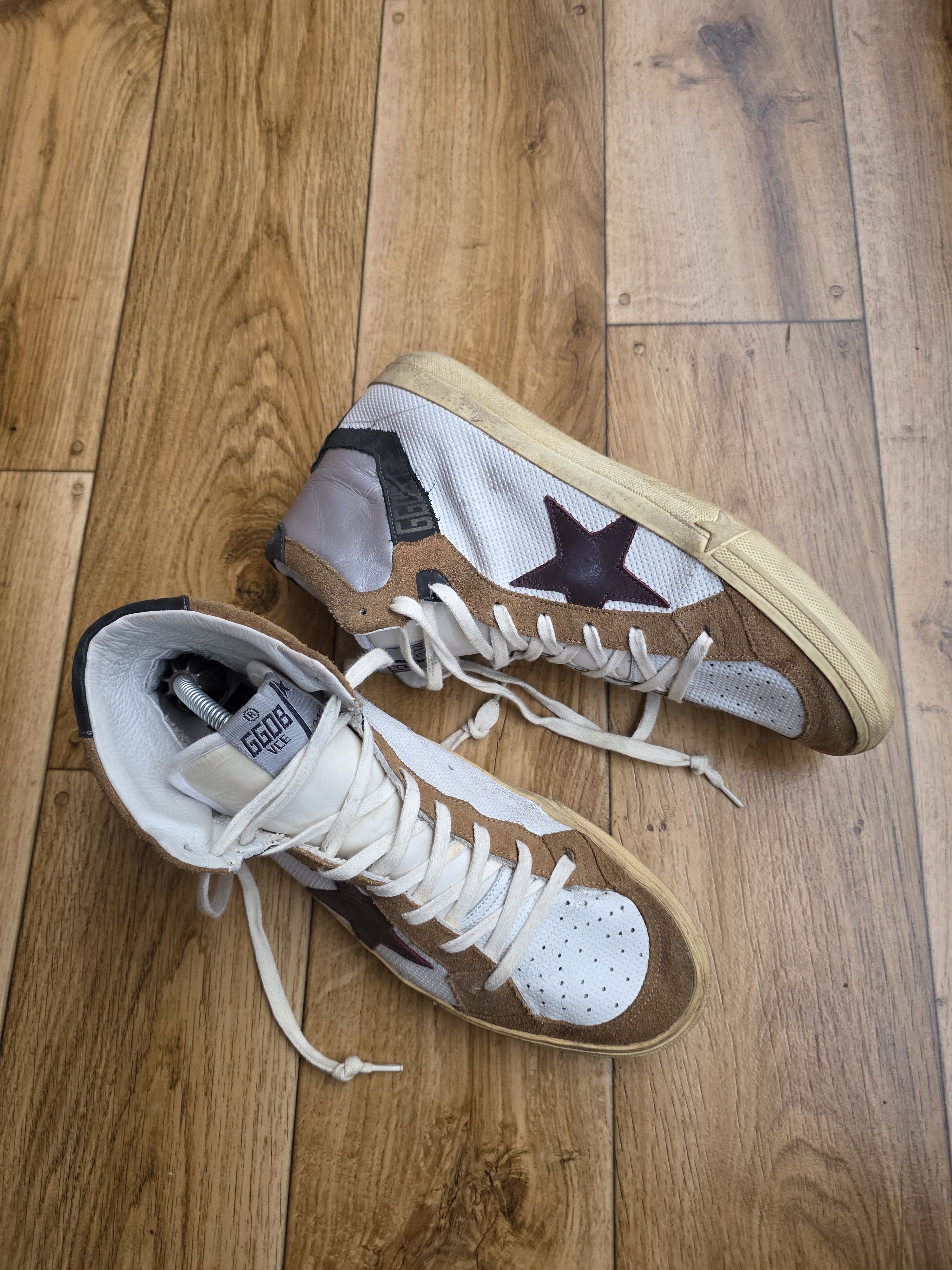 Golden Goose Golden Goose VCE 2.12 High Top Sneakers Size US 9 / EU 42 - 4 Thumbnail