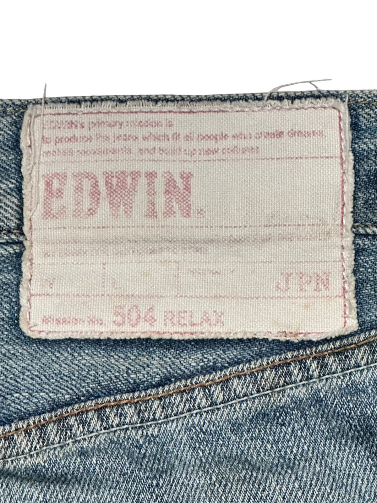 Edwin Edwin 506 Relax Vintage JPN Jeans With Natural Fading & Wear Size US 35 - 10 Thumbnail