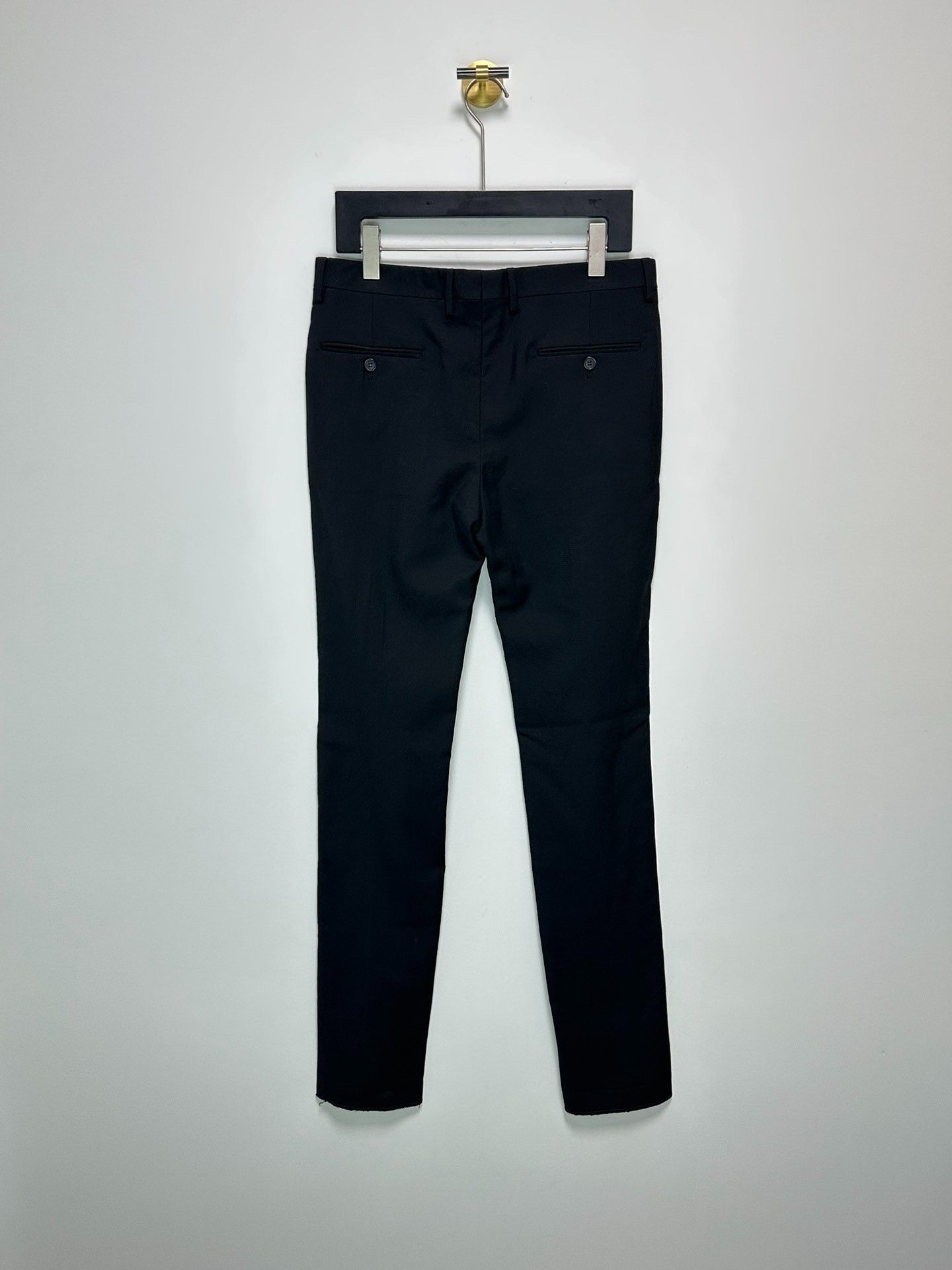 Saint Laurent Paris Saint Laurent SLP Black Straight-Leg Trousers Size US S / EU 44-46 / 1 - 2 Thumbnail