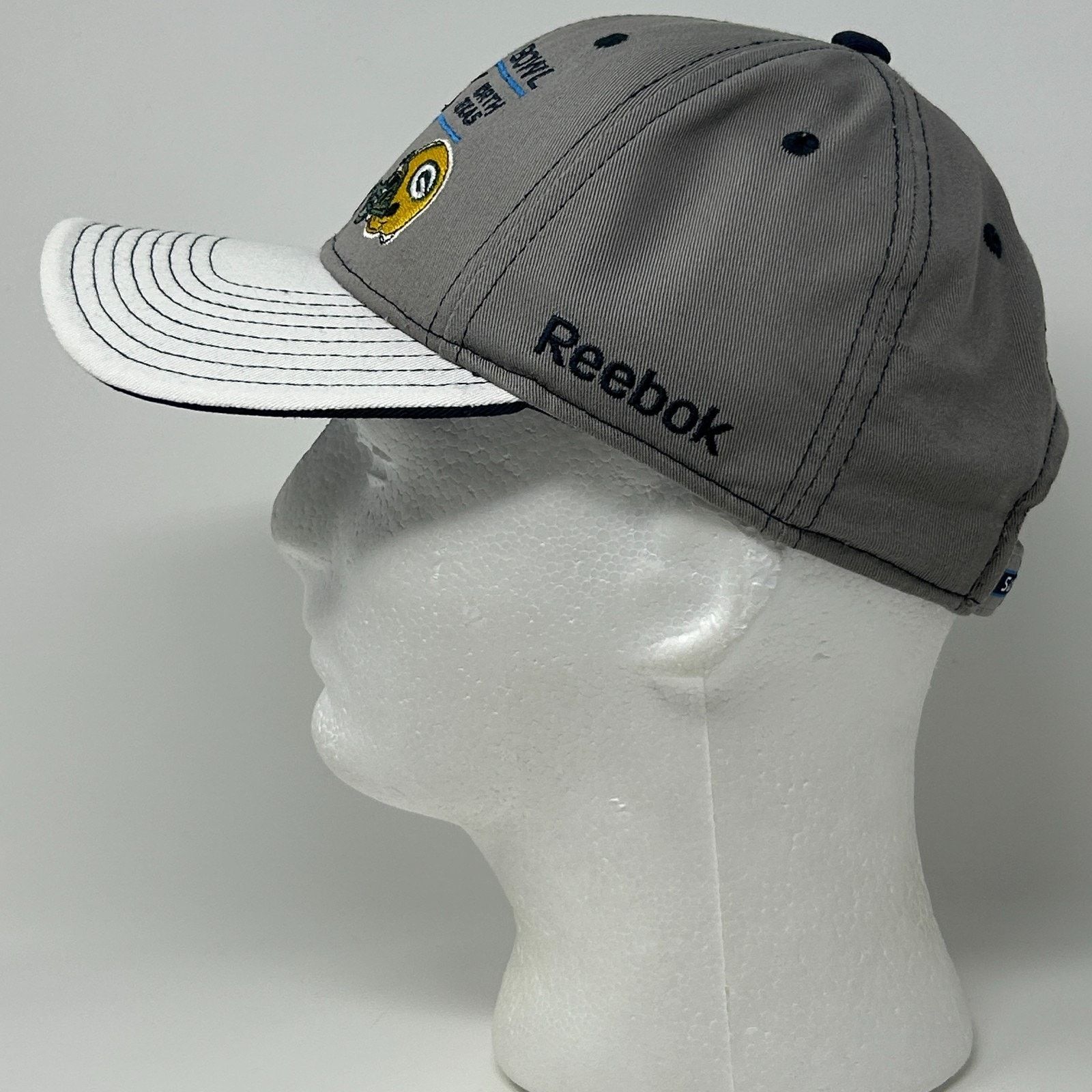 Reebok Super Bowl XLV Hat Baseball Cap Green Bay Packers Gray Size ONE SIZE - 7 Thumbnail