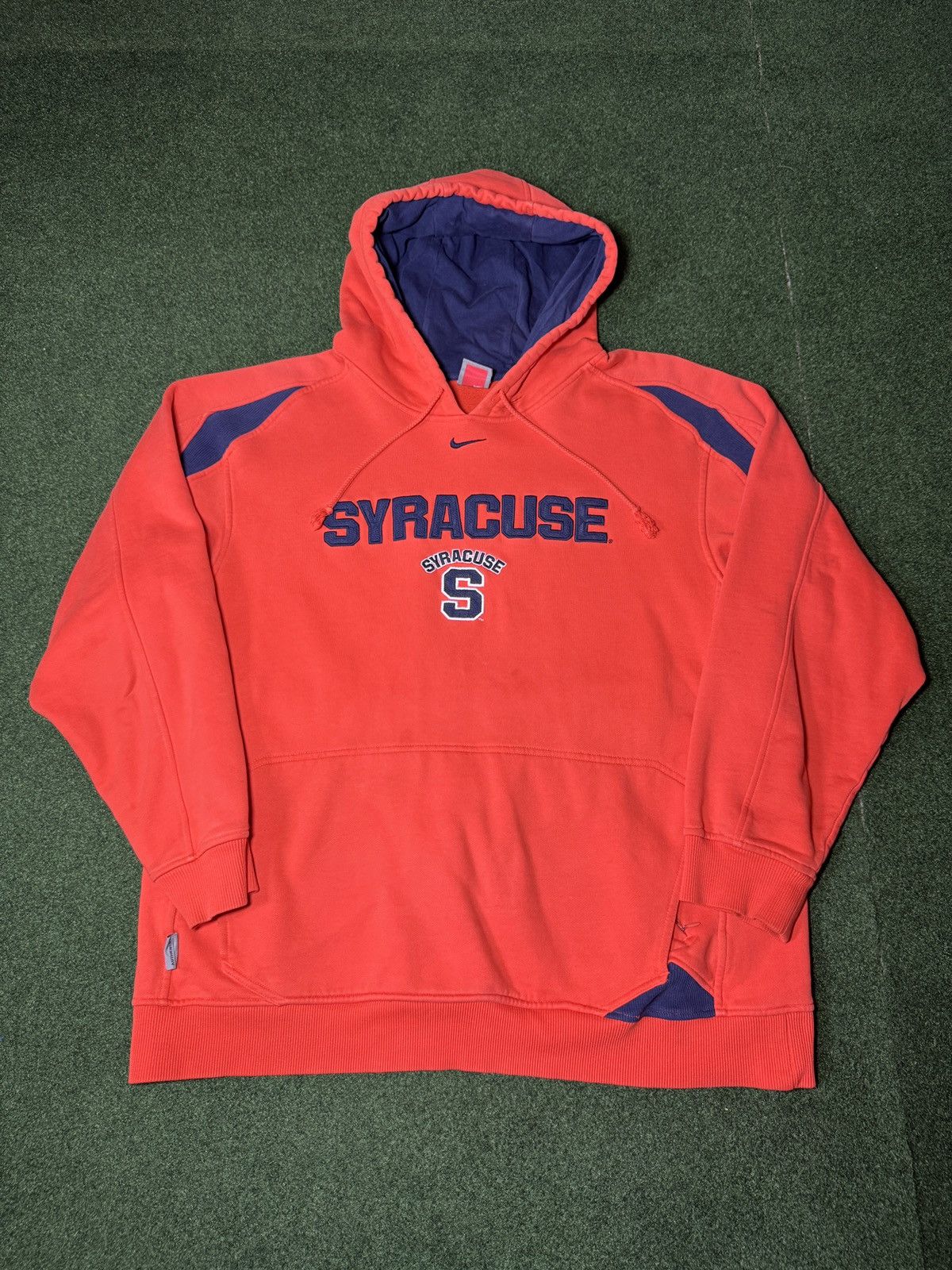 Nike × Vintage Y2K Nike Center Check Swoosh Syracuse Orangemen Sweatshirt Size US L / EU 52-54 / 3 - 1 Thumbnail