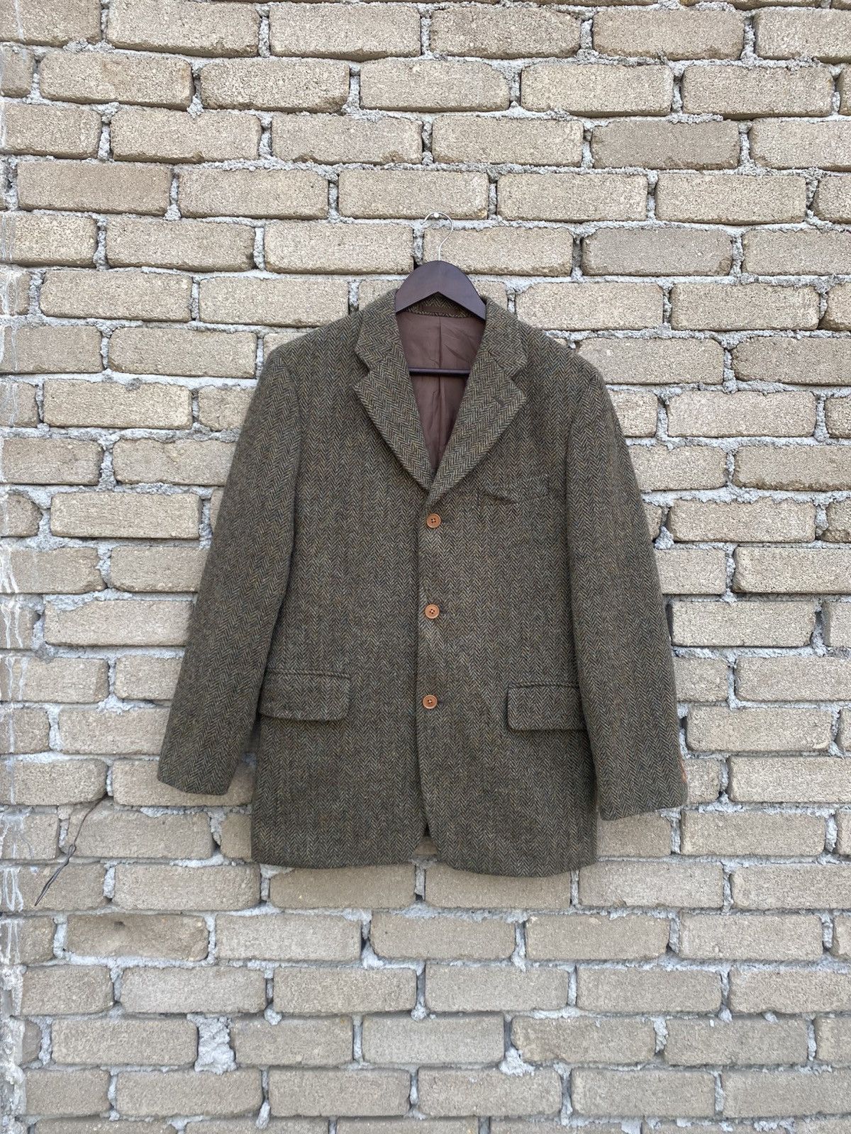 Issey Miyake Issey Miyake X Harris Twees Herringbone Twill Blazers Size 42R - 2 Thumbnail