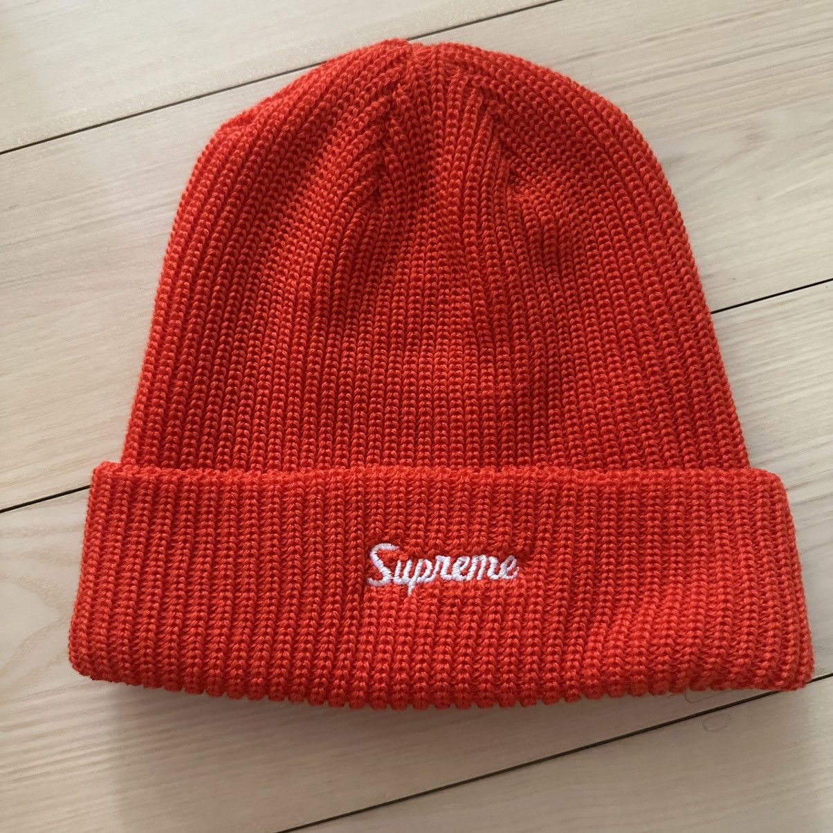 Supreme Supreme loose gauge beanie bright orange | Grailed