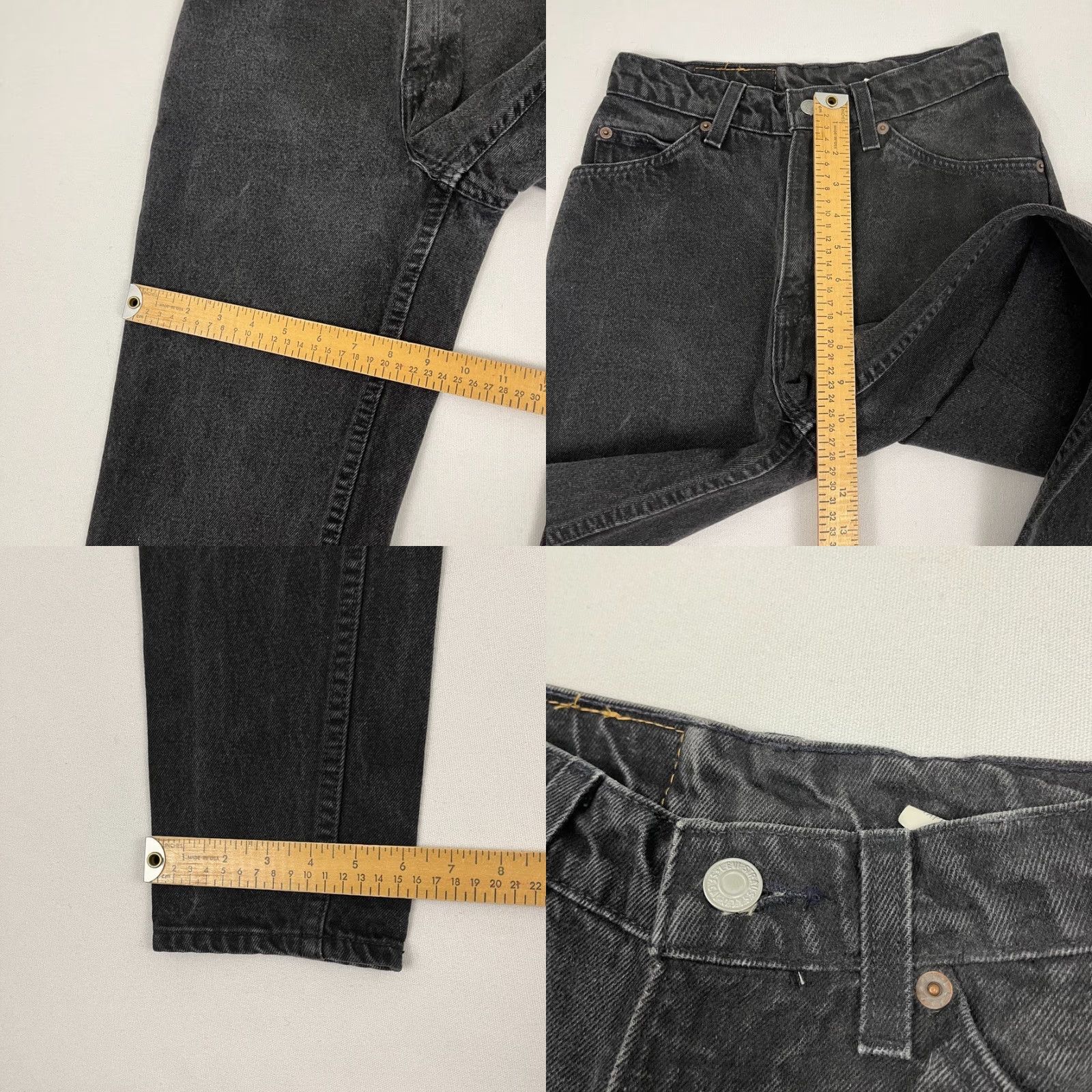 Levi's VTG Levi's Jeans Womens Slim Tapered 912 26 W26 L30 Dark Denim Black 90s Orange Tab Distressed 5-Pocket Mens? No gender specified—Women Size 26" / US 2 / IT 38 - 8 Thumbnail