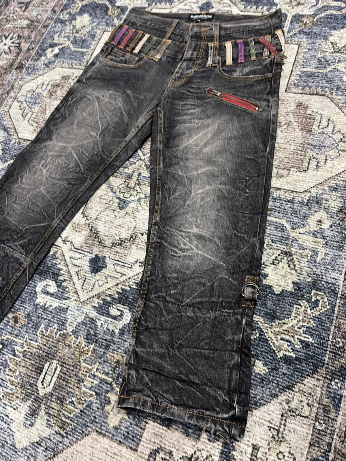 If Six Was Nine × Vintage Vintage BARCEDOS Exchange 3/4 Cropped Acid Wash Denim Pants Size US 32 / EU 48 - 6 Thumbnail
