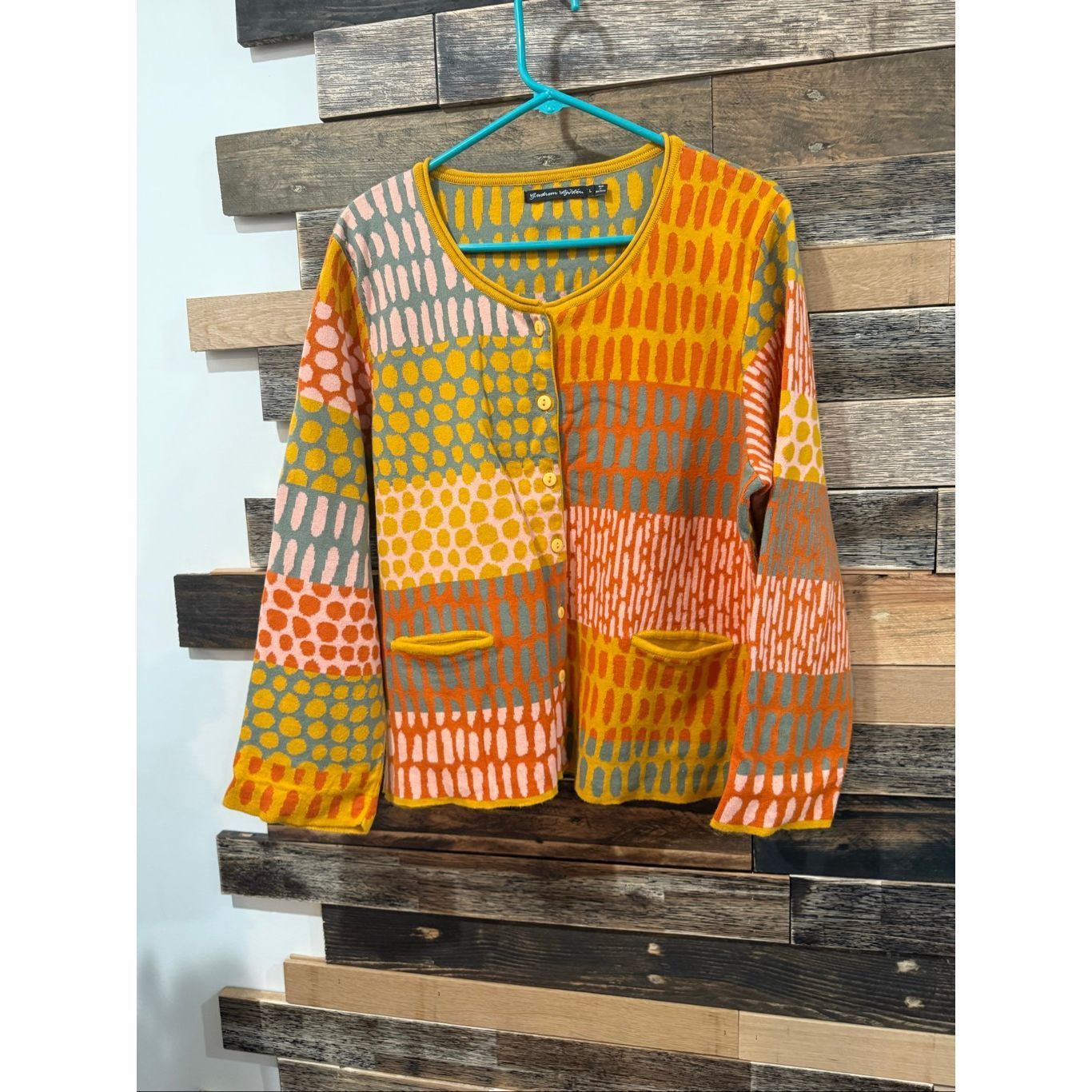 Guru Gudrun Sjoden colorful cardigan size L Size L / US 10 / IT 46 - 1 Thumbnail