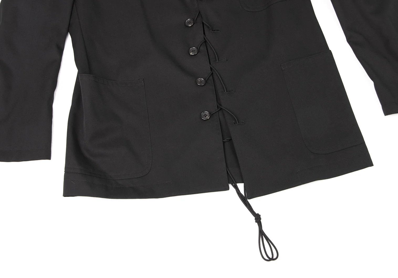 Yohji Yamamoto Yohji Yamamoto Wool Gabardine Jacket Black Size 3 Size US L / EU 52-54 / 3 - 9 Thumbnail