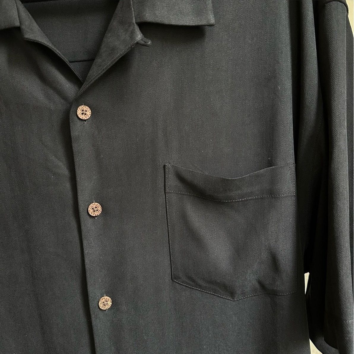 Tommy Bahama Tommy Bahama Silk Embroidered Button Up Shirt Size US L / EU 52-54 / 3 - 3 Thumbnail
