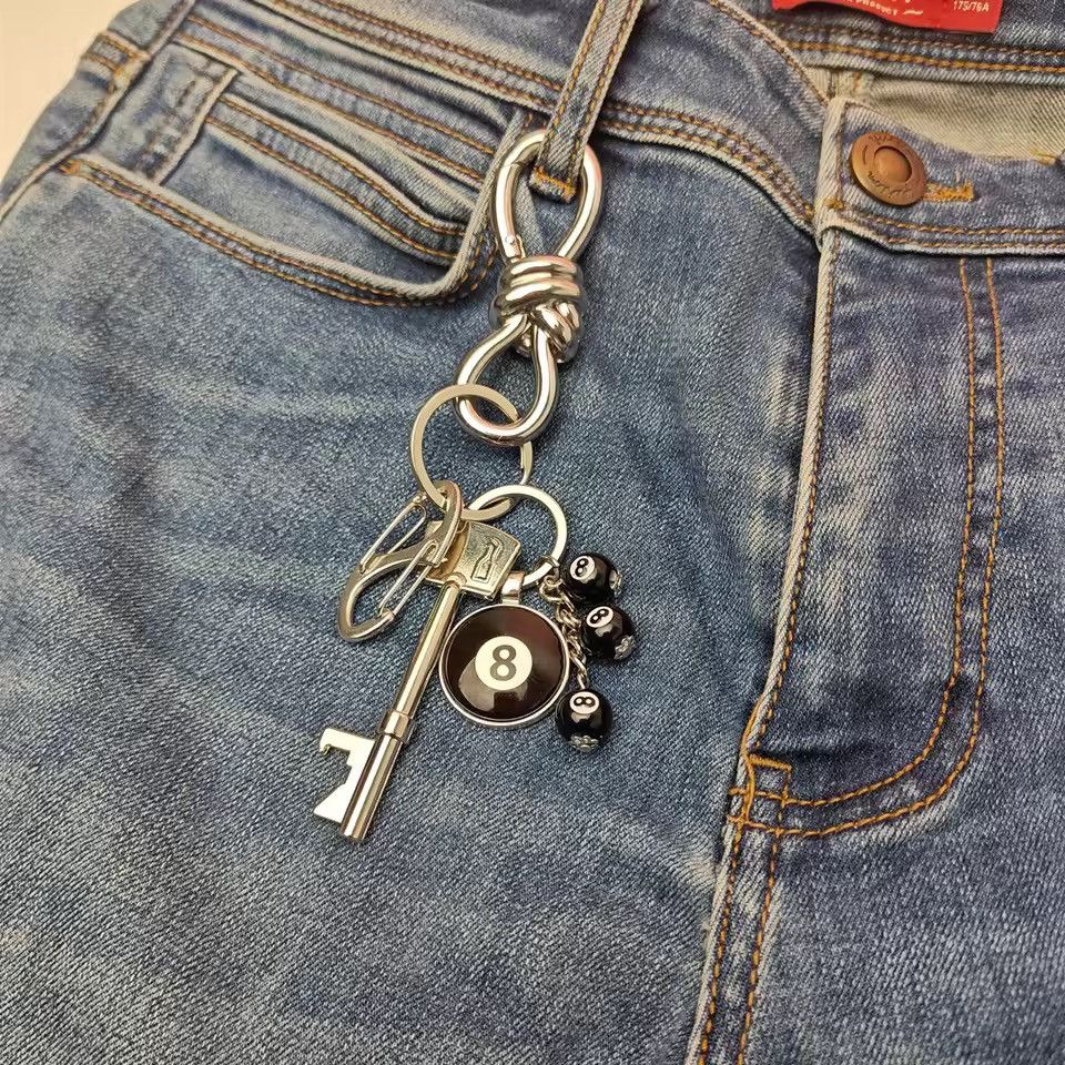 Other Twists Carabiner Bottle Opener Black 8 Backpack Keychain Size ONE SIZE - 4 Thumbnail