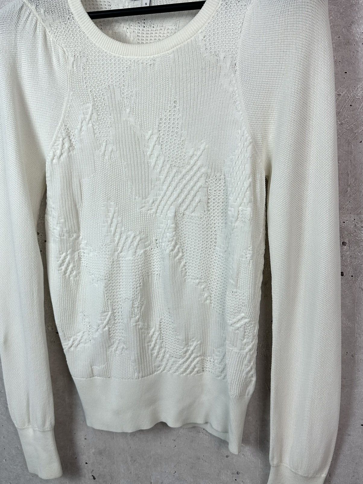 Reiss Reiss Bonita White Knit Viscose Long Sleeve Women’s Sweater Size S / US 4 / IT 40 - 5 Thumbnail