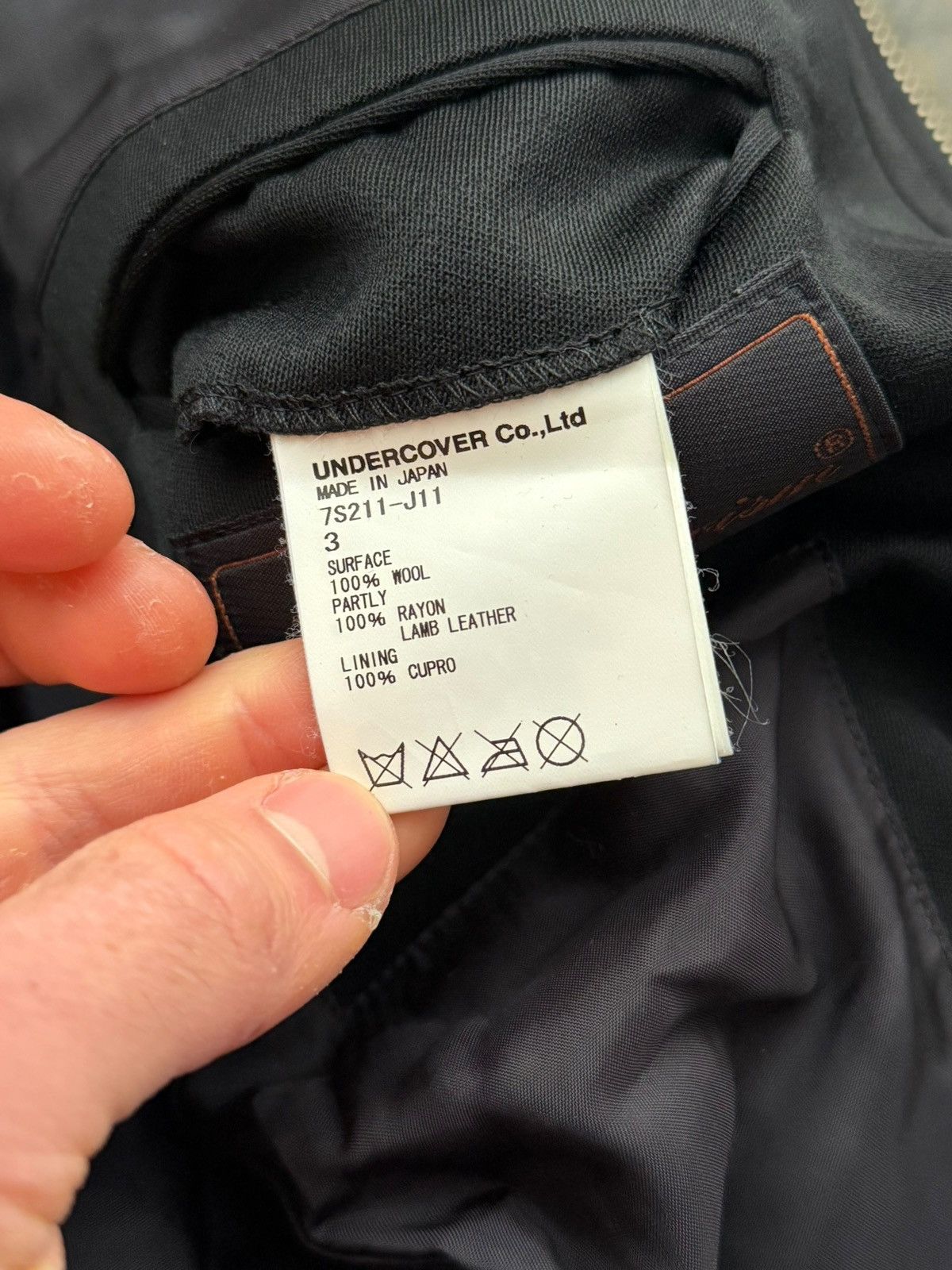 Undercover 2007 “Purple” Rare Hybrid Lamb Leather Jacket Size US L / EU 52-54 / 3 - 9 Thumbnail