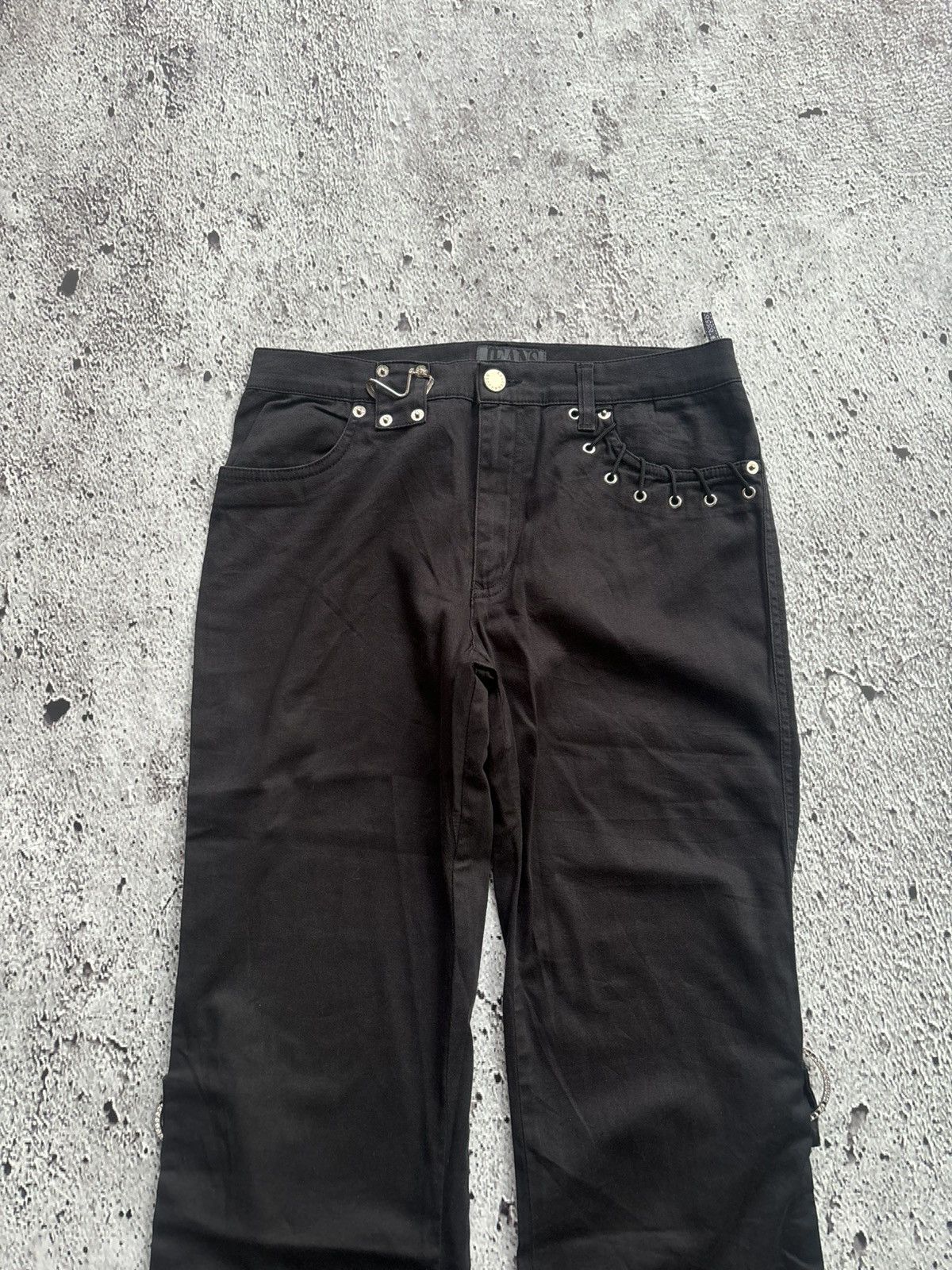 Le Grande Bleu (L.G.B.) Y2k rocobarocco black Lgb style pants Size US 28 / EU 44 - 3 Thumbnail