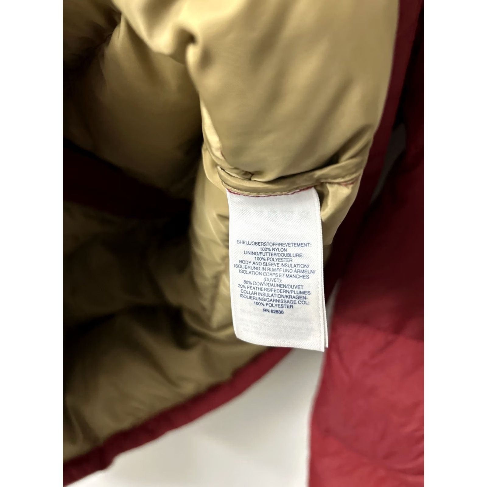 Lands' End VINTAGE Lands' End Down Puffer Jacket Mens XL Red Full Zip Pockets Insulated Coat L/S Size US XL / EU 56 / 4 - 7 Thumbnail