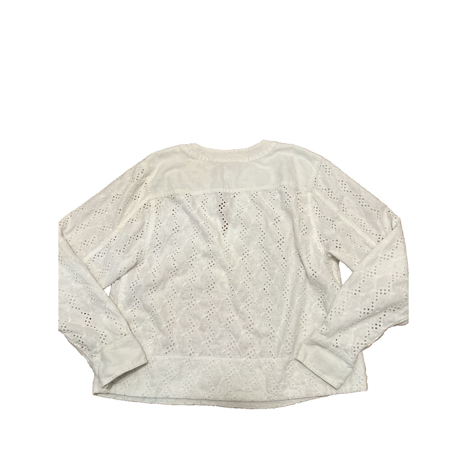 Madewell Madewell Long-Sleeve Top in shirt Soft White Small A003118 Size S / US 4 / IT 40 - 7 Thumbnail