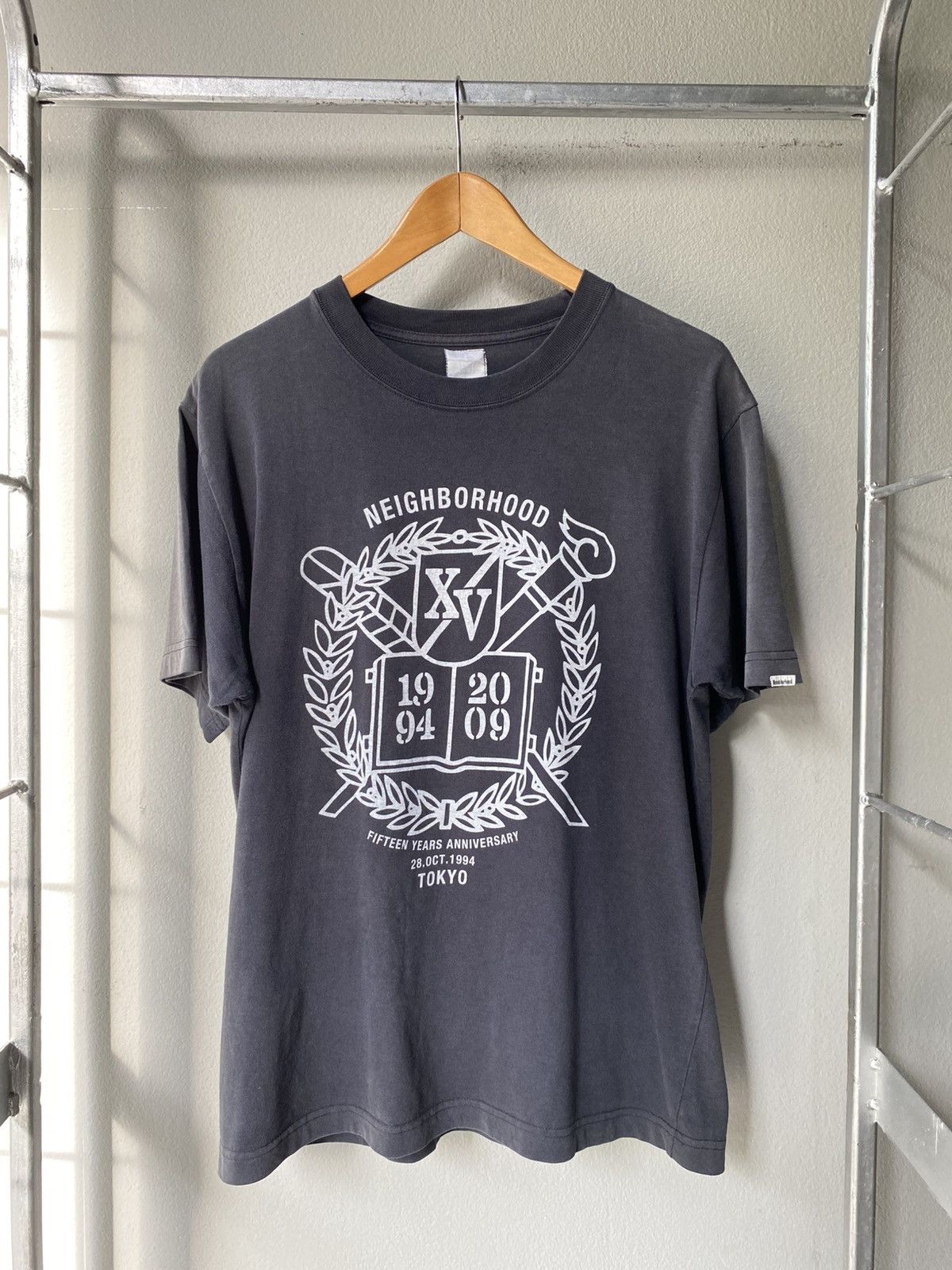 Neighborhood NEIGHBORHOOD Dark Gray Short Sleeve Round Neck T-Shirt Size US S / EU 44-46 / 1 - 1 Thumbnail