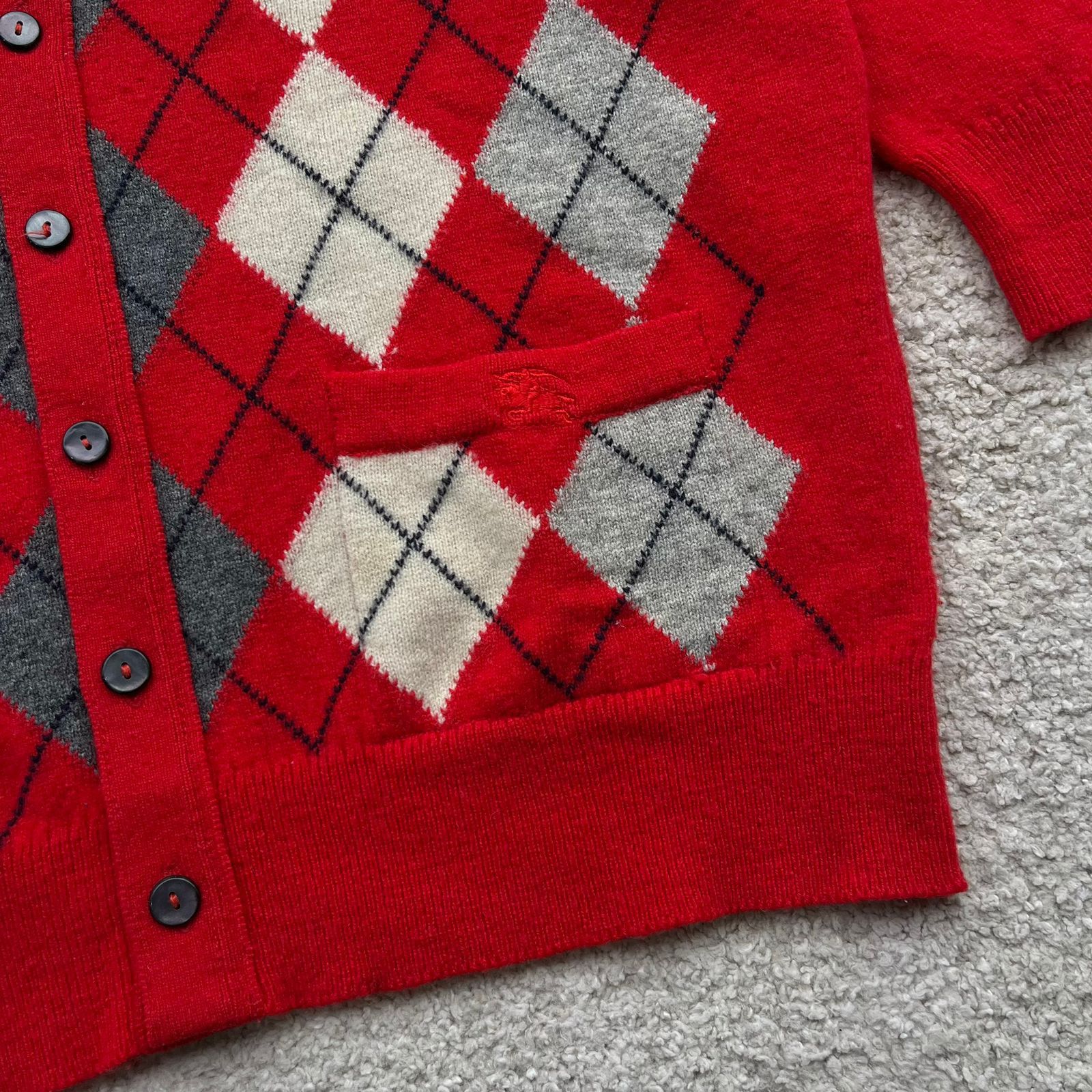 Burberry Vintage 80s 90s Burberrys Wool Cardigan Sweater Size US XL / EU 56 / 4 - 4 Thumbnail