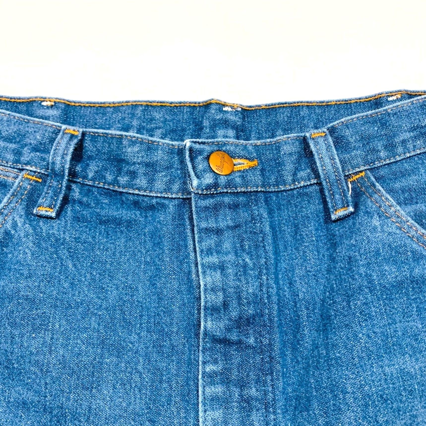 Wrangler VINTAGE Wrangler Blue Bell Jeans Western Cowboy 38x36 Regular Mens Blue Denim 5-Pocket 100% Cotton NWOT Size US 38 / EU 54 - 6 Thumbnail