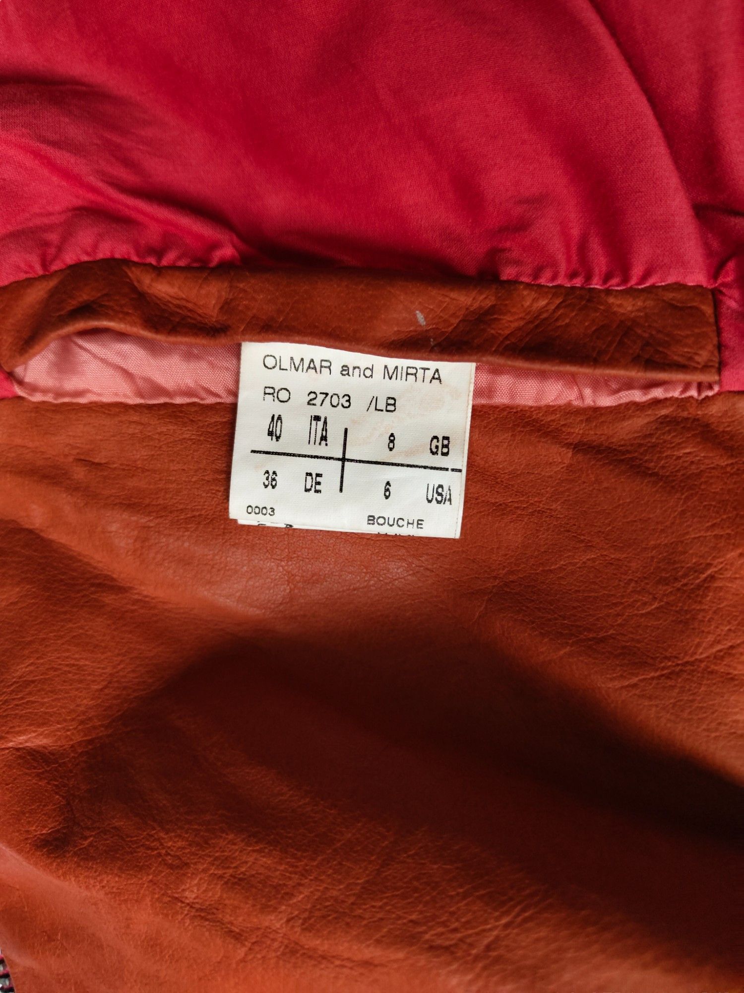 Rick Owens Rick Owens Rusty Orange Leather Jacket With A Drop Back Size S / US 4 / IT 40 - 8 Thumbnail