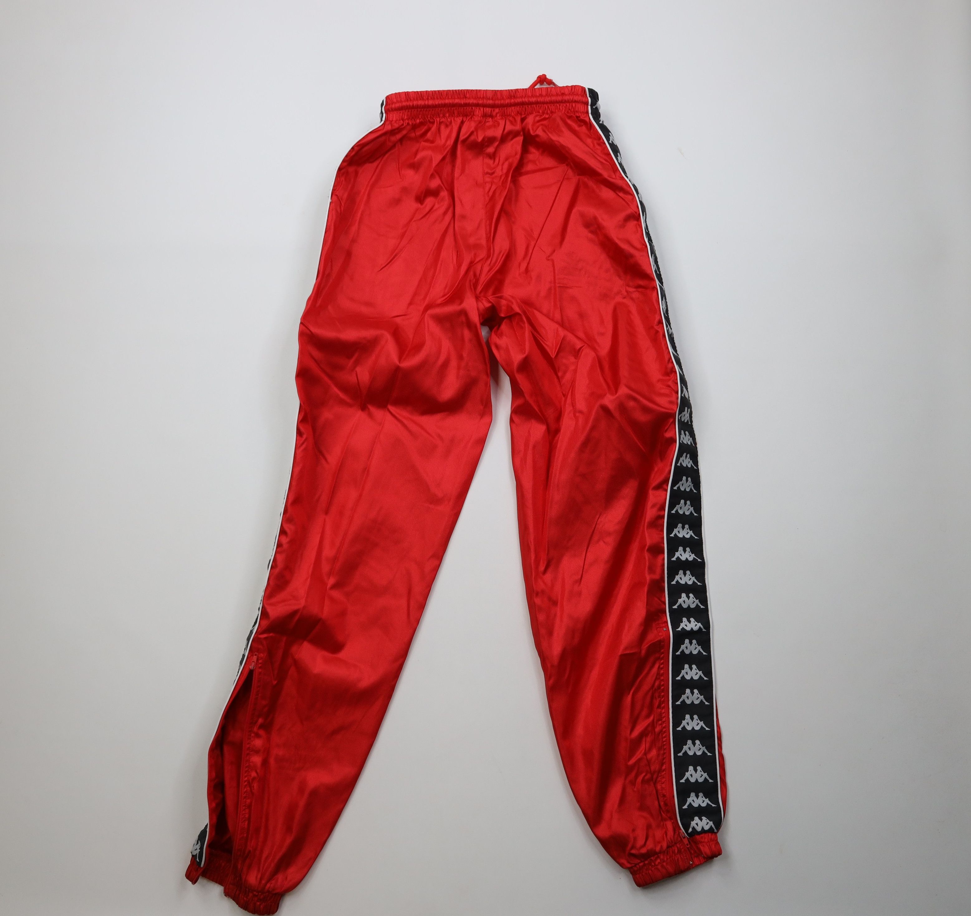 Kappa Vintage 90s Kappa Taped Logo Soccer Joggers Pants Red Nylon Size US 32 / EU 48 - 9 Thumbnail