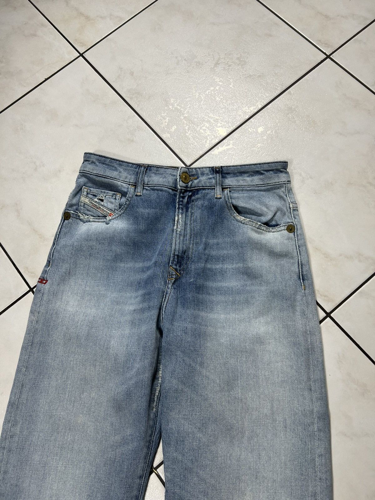 Diesel Vintage Diesel D-reggy y2k washed distressed denim jeans Size 27" / US 4 / IT 40 - 3 Thumbnail