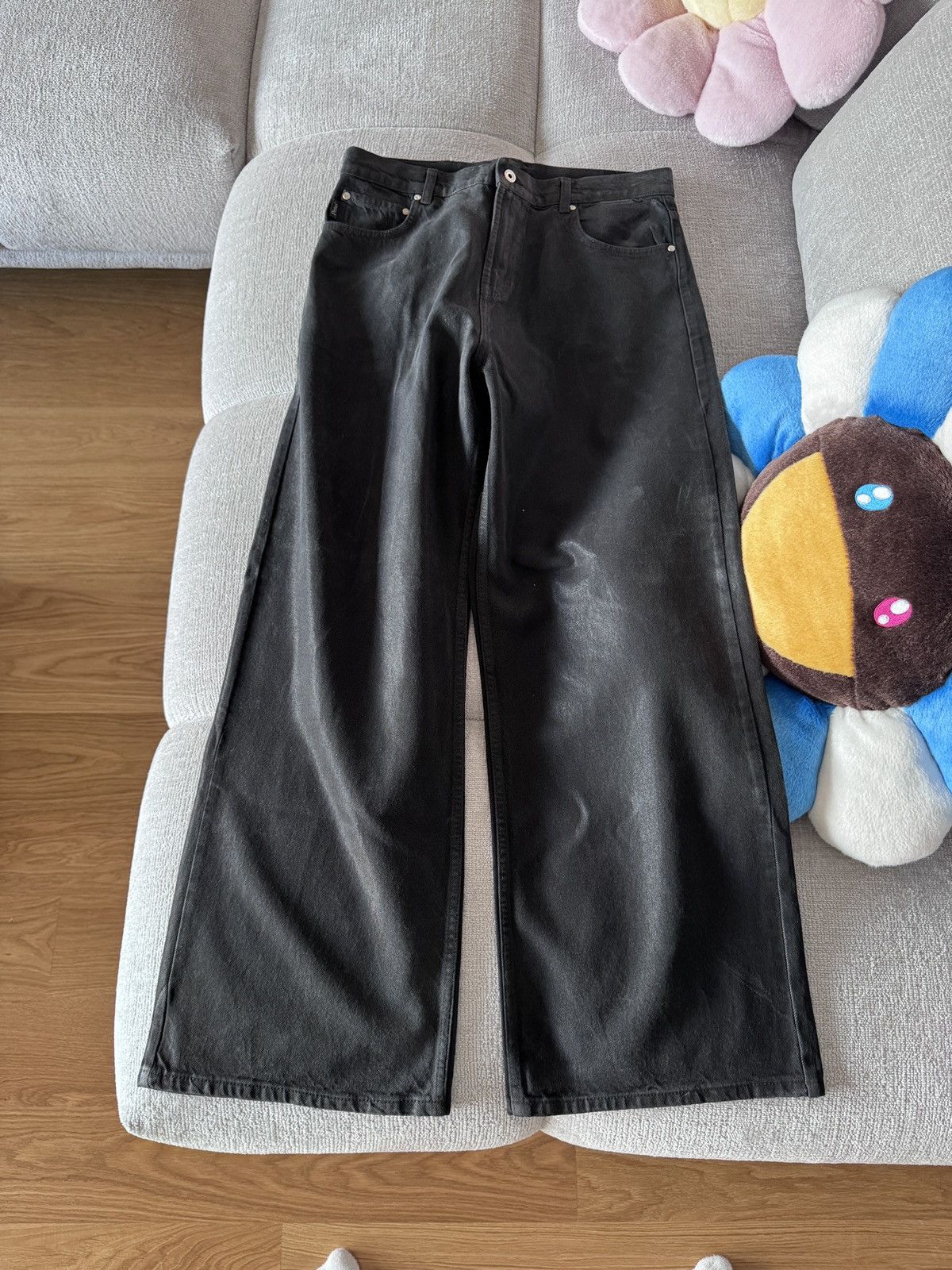 Peso Peso Baggy Denim „Waxed“ Size US 30 / EU 46 - 1 Thumbnail