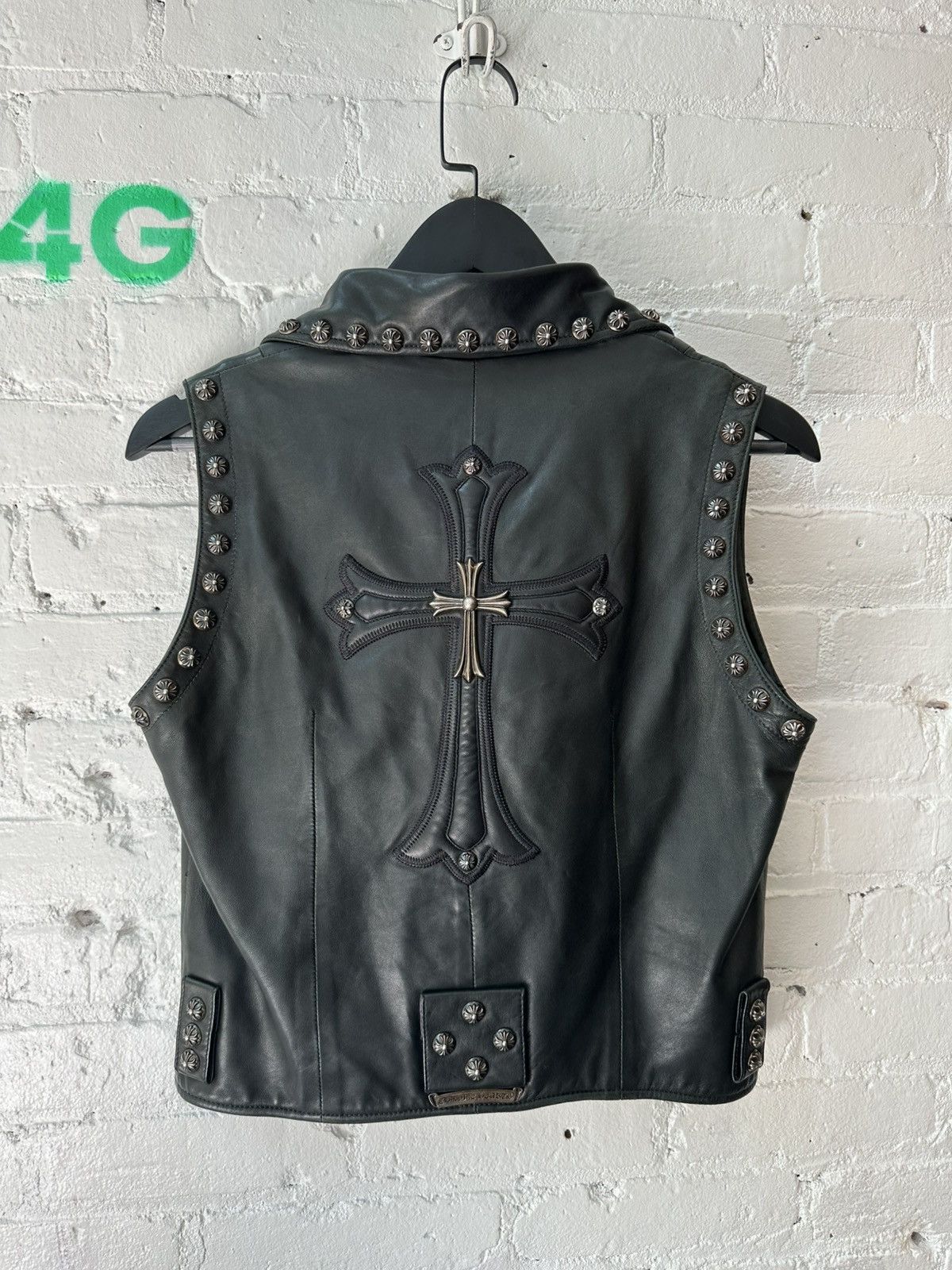 Chrome Hearts Chrome Hearts Insane Leather Moto Vest Size US XS / EU 42 / 0 - 1 Thumbnail