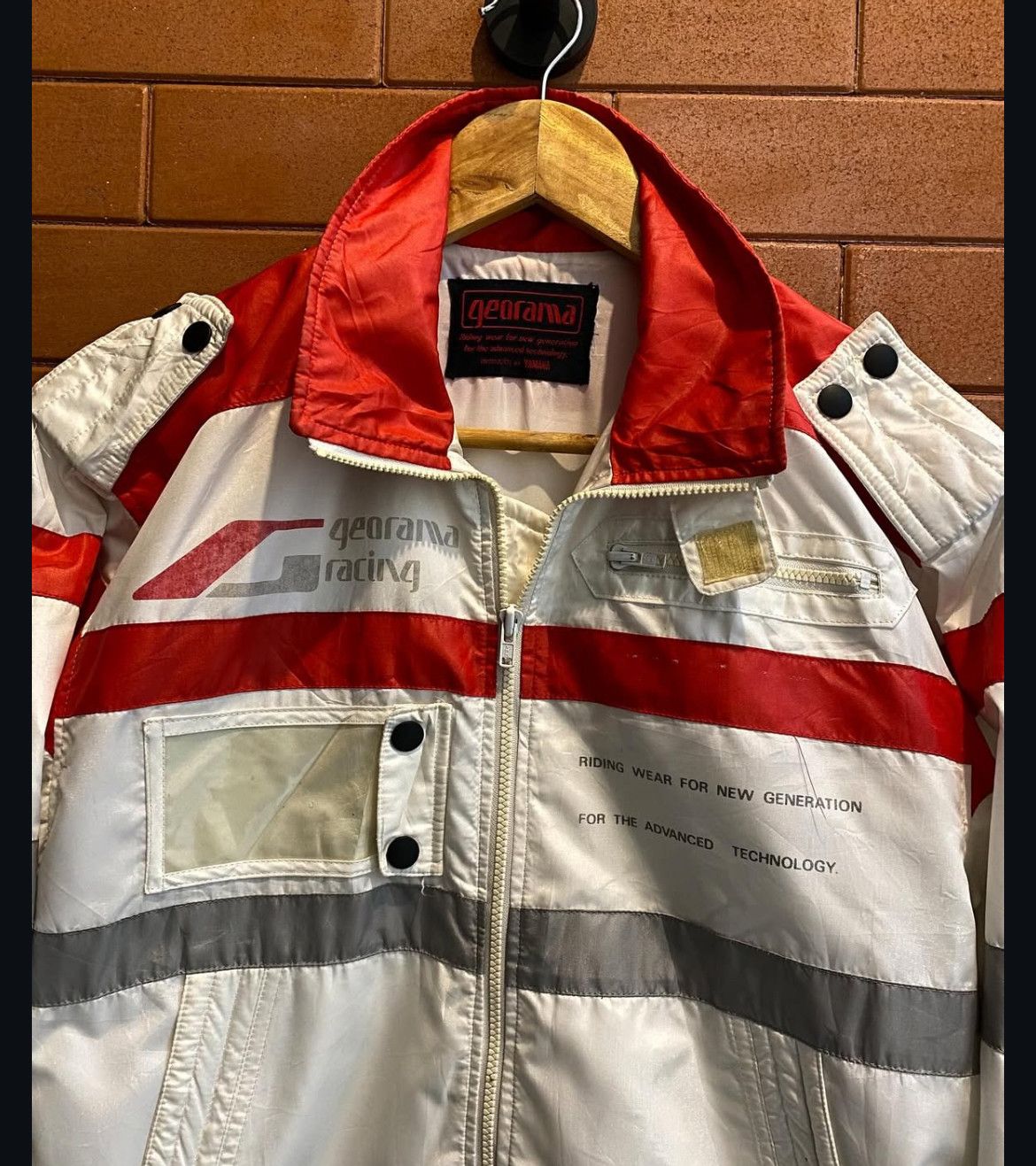 Yamaha Vintage Archival Yamaha Georama Racing Biker Jacket y2k Size US L / EU 52-54 / 3 - 4 Thumbnail