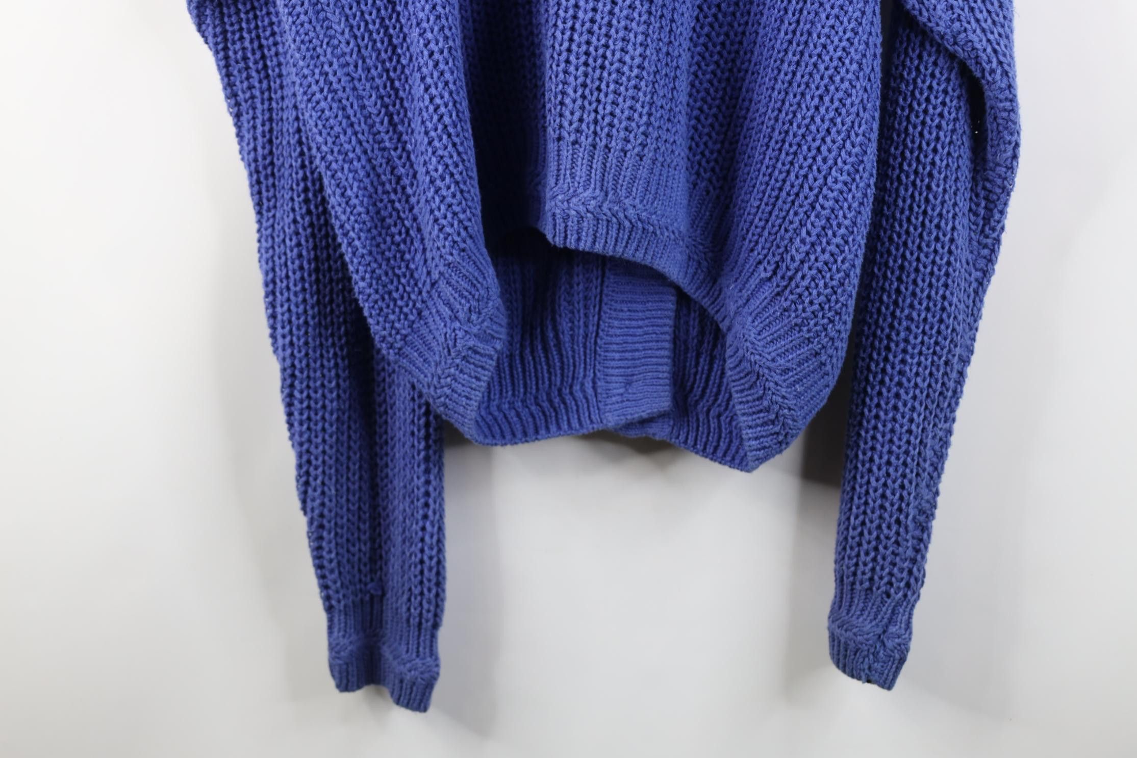 Vintage Vintage 90s Streetwear Chunky Ribbed Knit Cardigan Sweater Size L / US 10 / IT 46 - 13 Thumbnail
