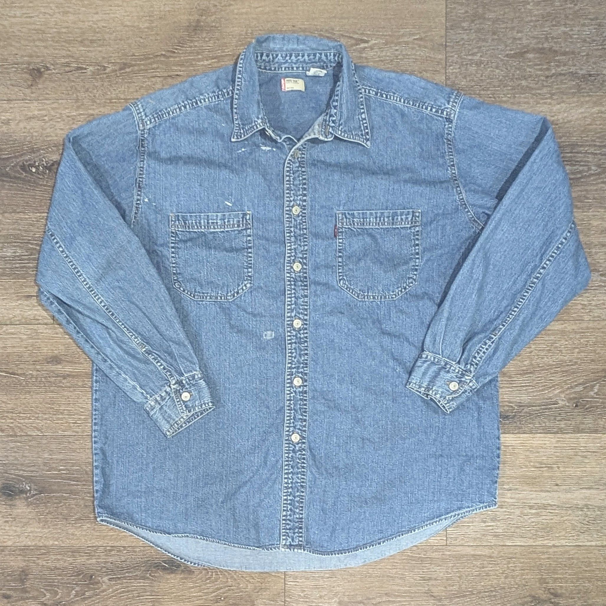 Levi's Levi's Red Tab painted denim longsleeve shirt - SIZE L Size US L / EU 52-54 / 3 - 1 Thumbnail