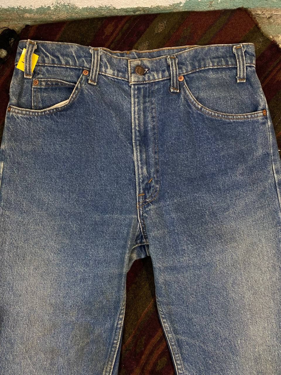 Levi's vintage levis 505-0217 orange tab denim nice design Size US 33 - 7 Thumbnail