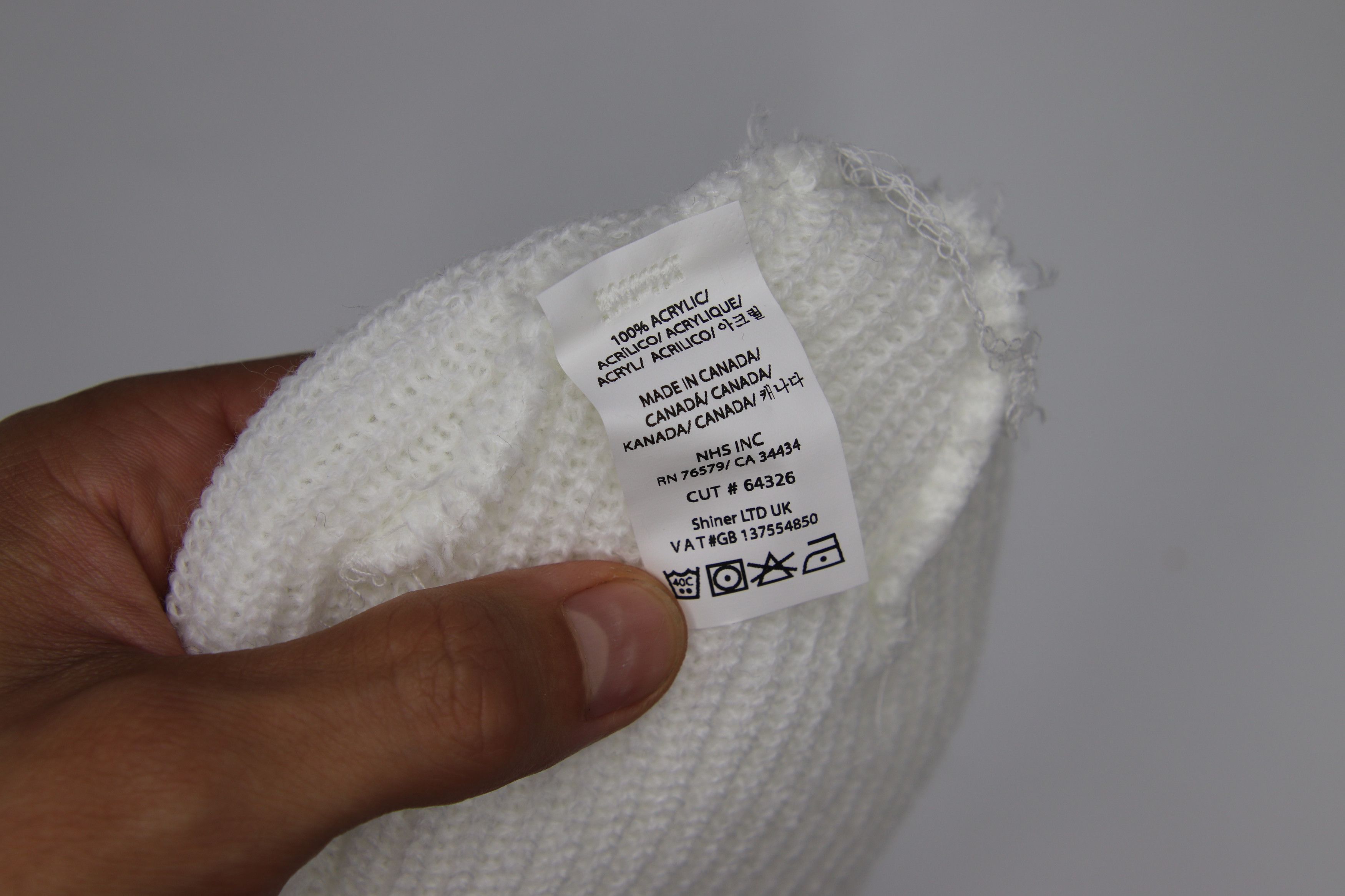 Santa Cruz Fire Logo Beanie White